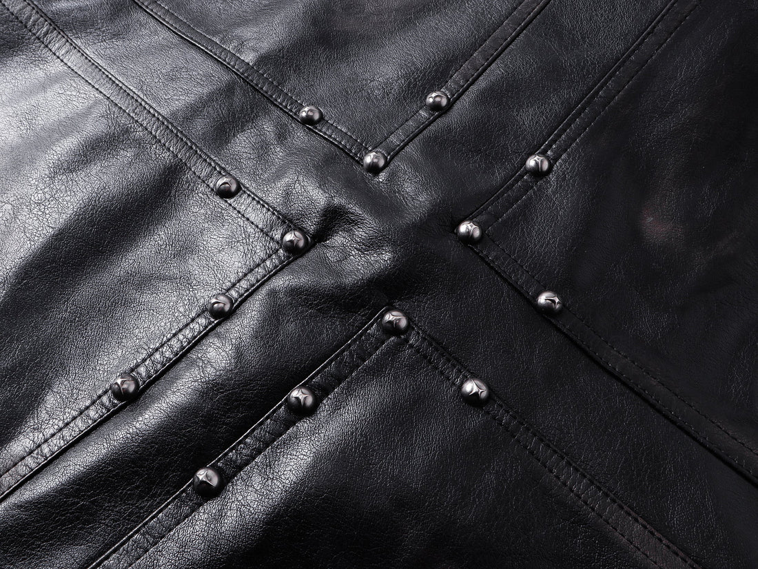 3-6-5.shop PU Leather Zip Jacket