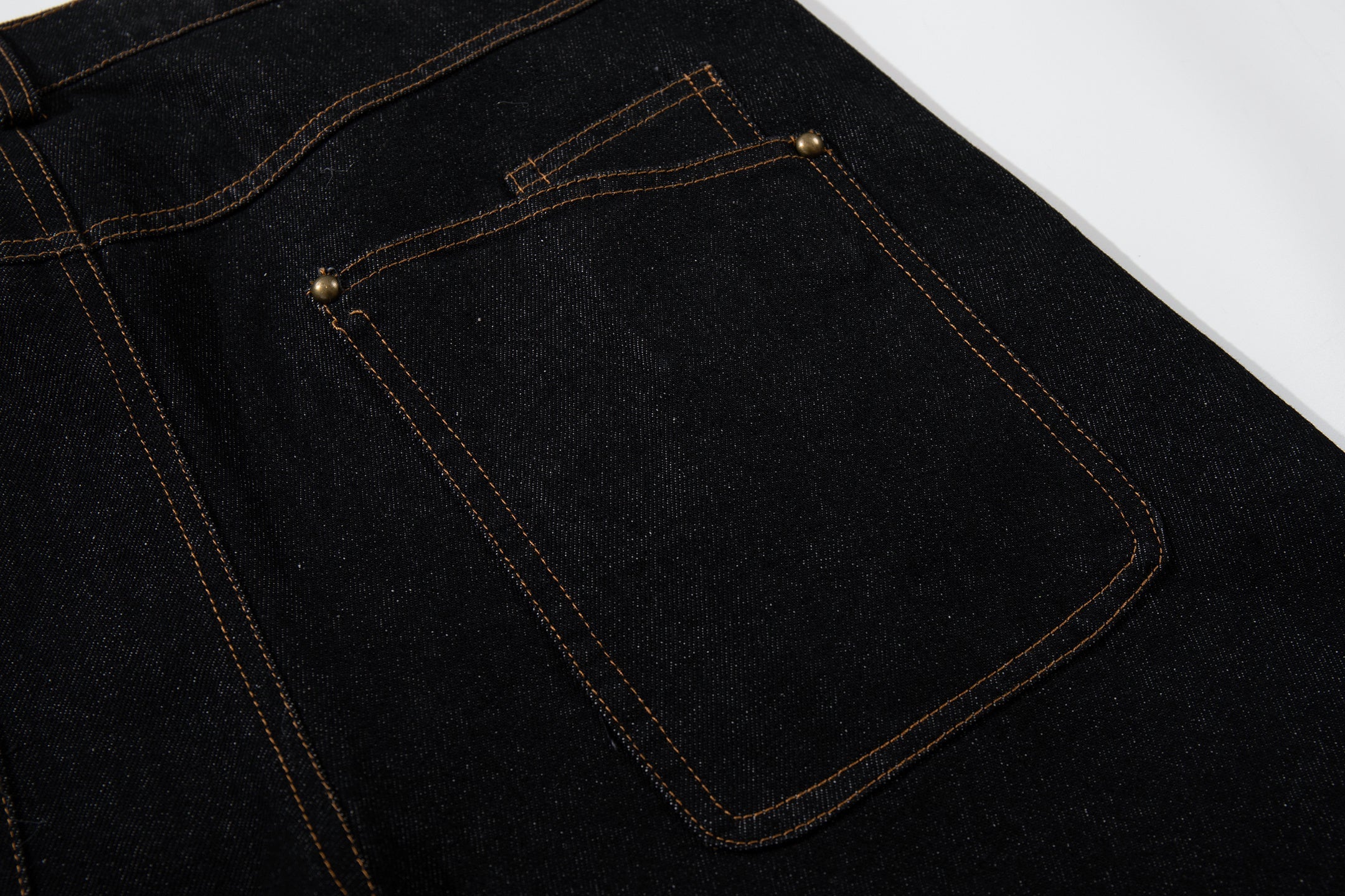 3-6-5.shop Curved Panel Wide Leg Denim Pants