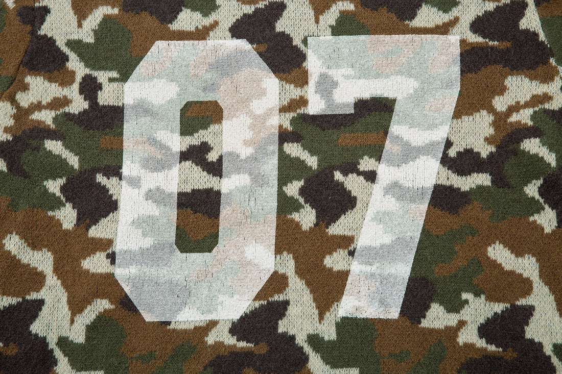 3-6-5.shop “07 Camo Knit Sweater”