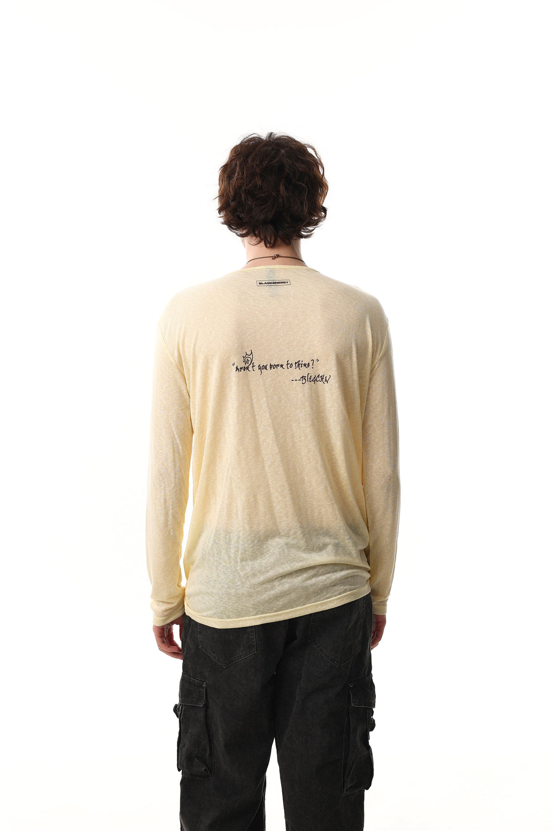 3-6-5.shop Graphic Long Sleeve Henley Tee
