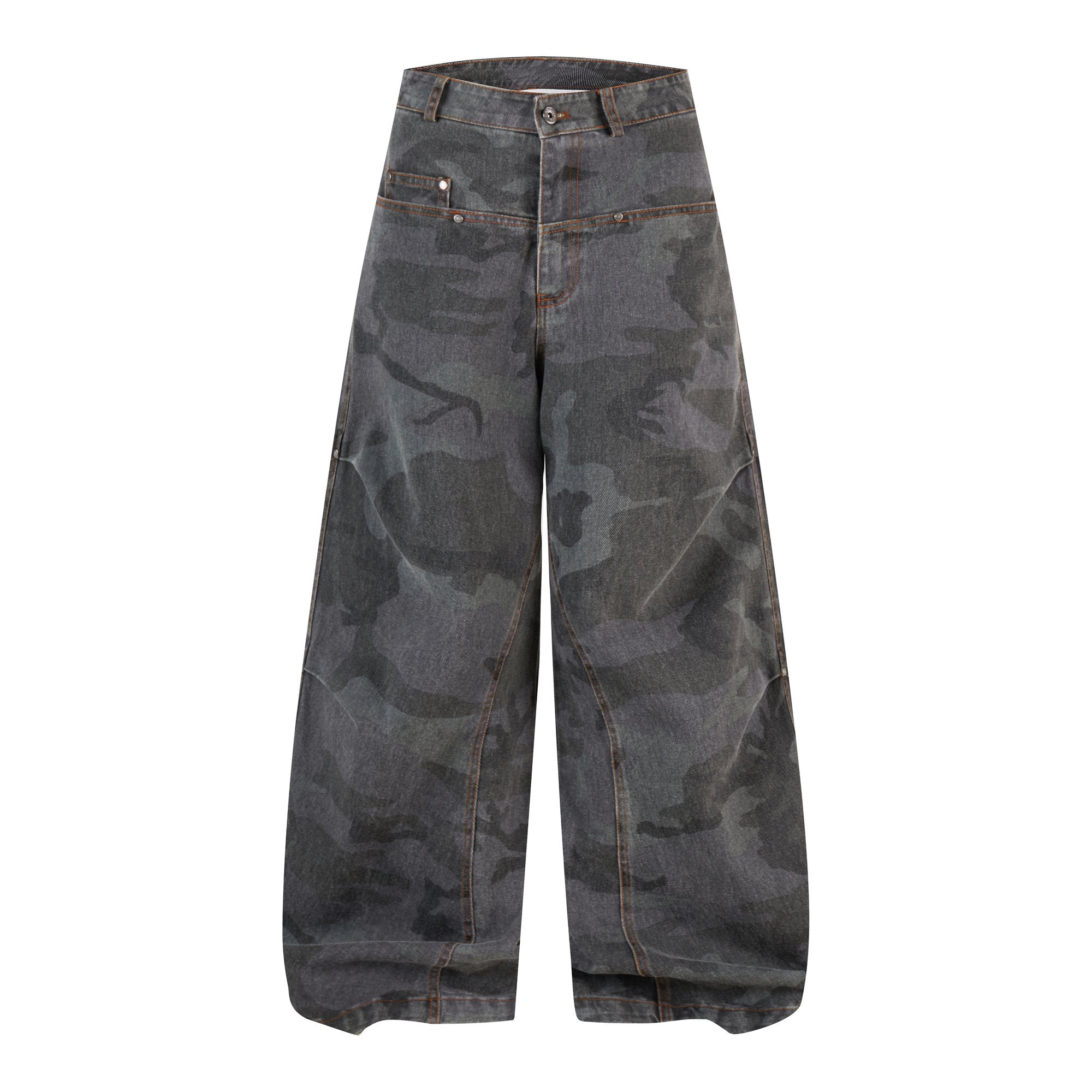 3-6-5.shop Desert Camo Barrel Jeans