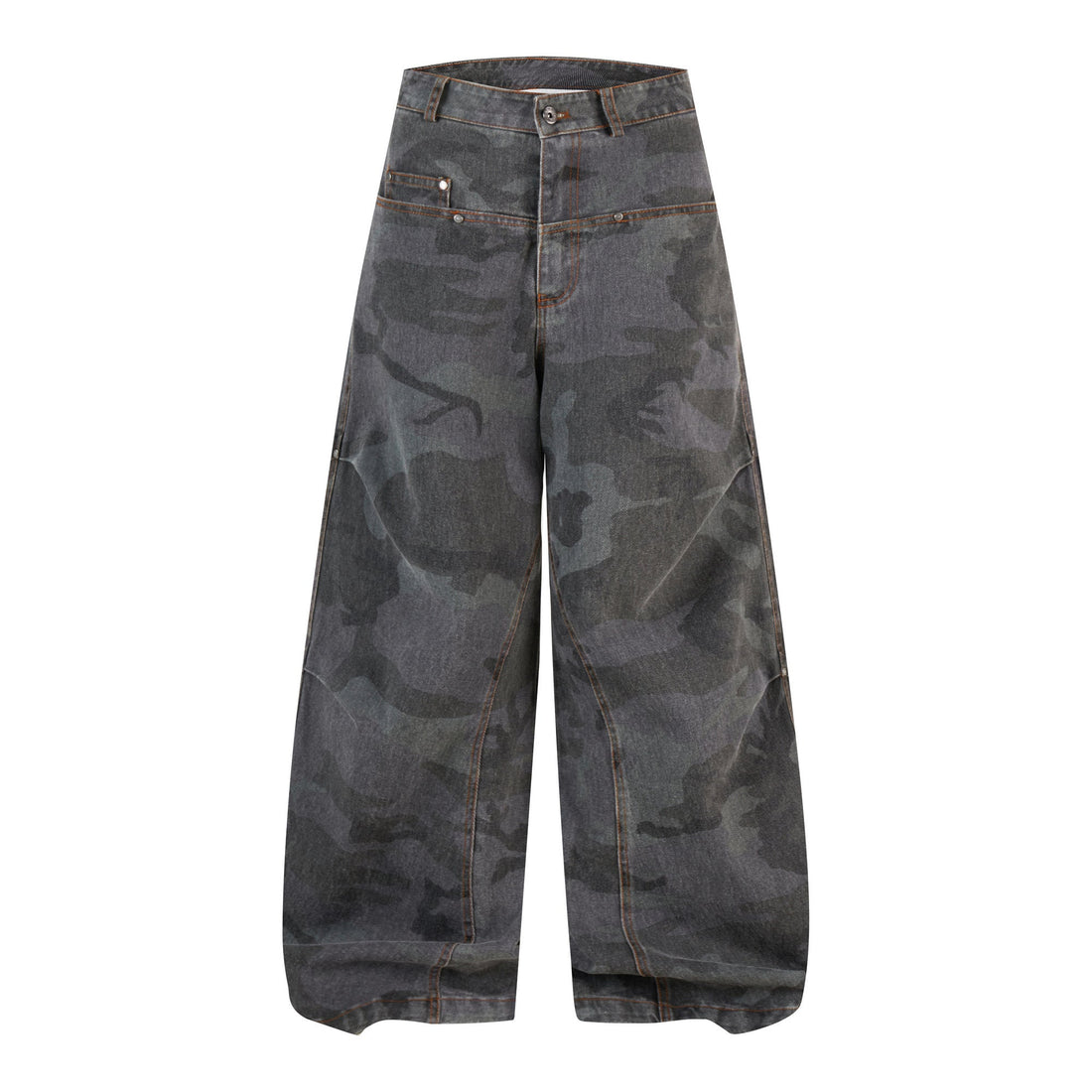 3-6-5.shop Desert Camo Barrel Jeans