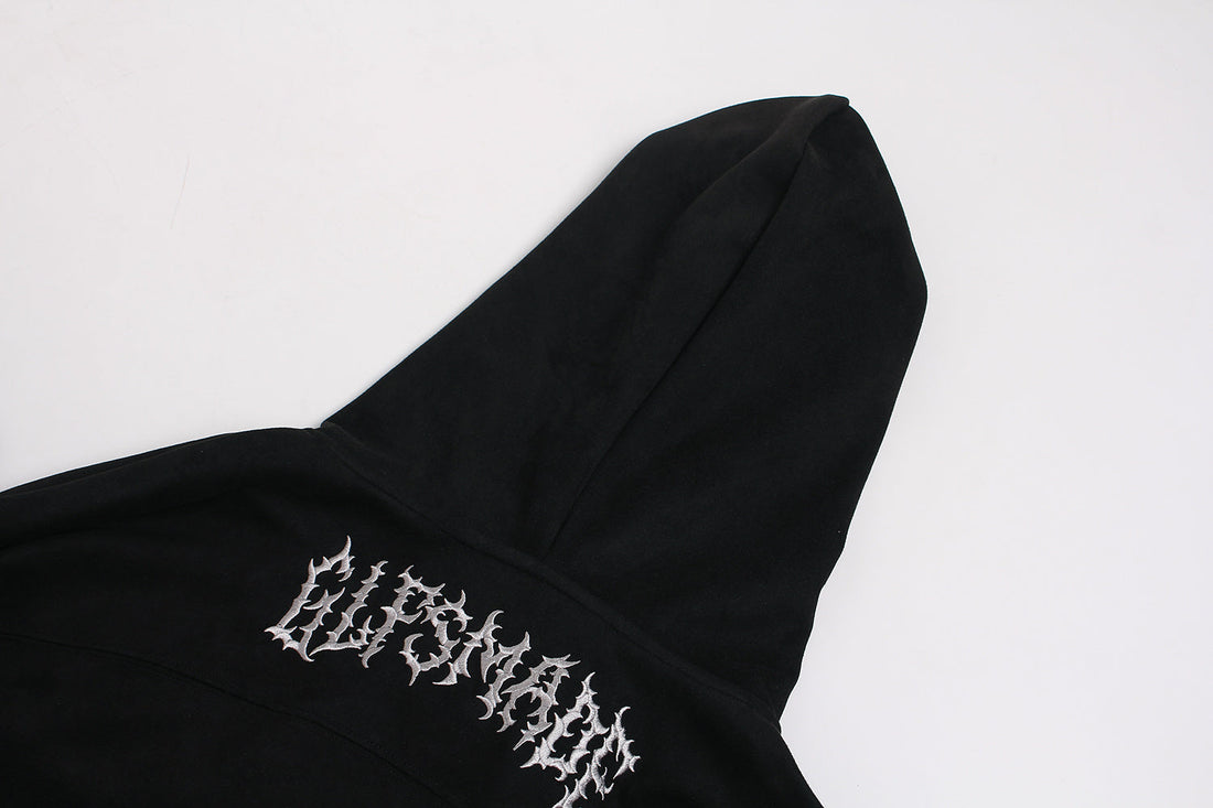 3-6-5.shop “Viewpoint” Suede Track Hoodie