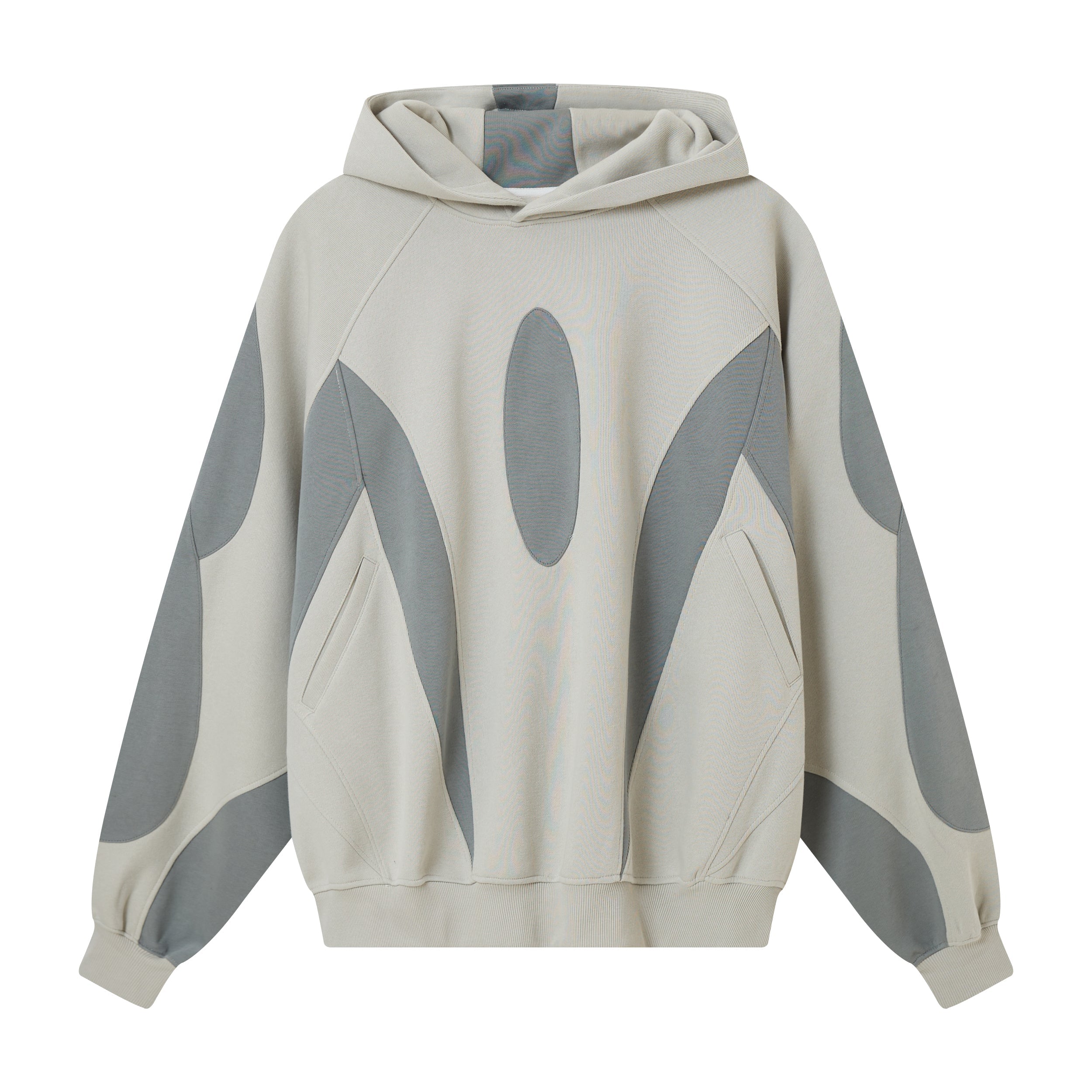 3-6-5.shop Multi-Panel Contrast Hooded Sweatshirt