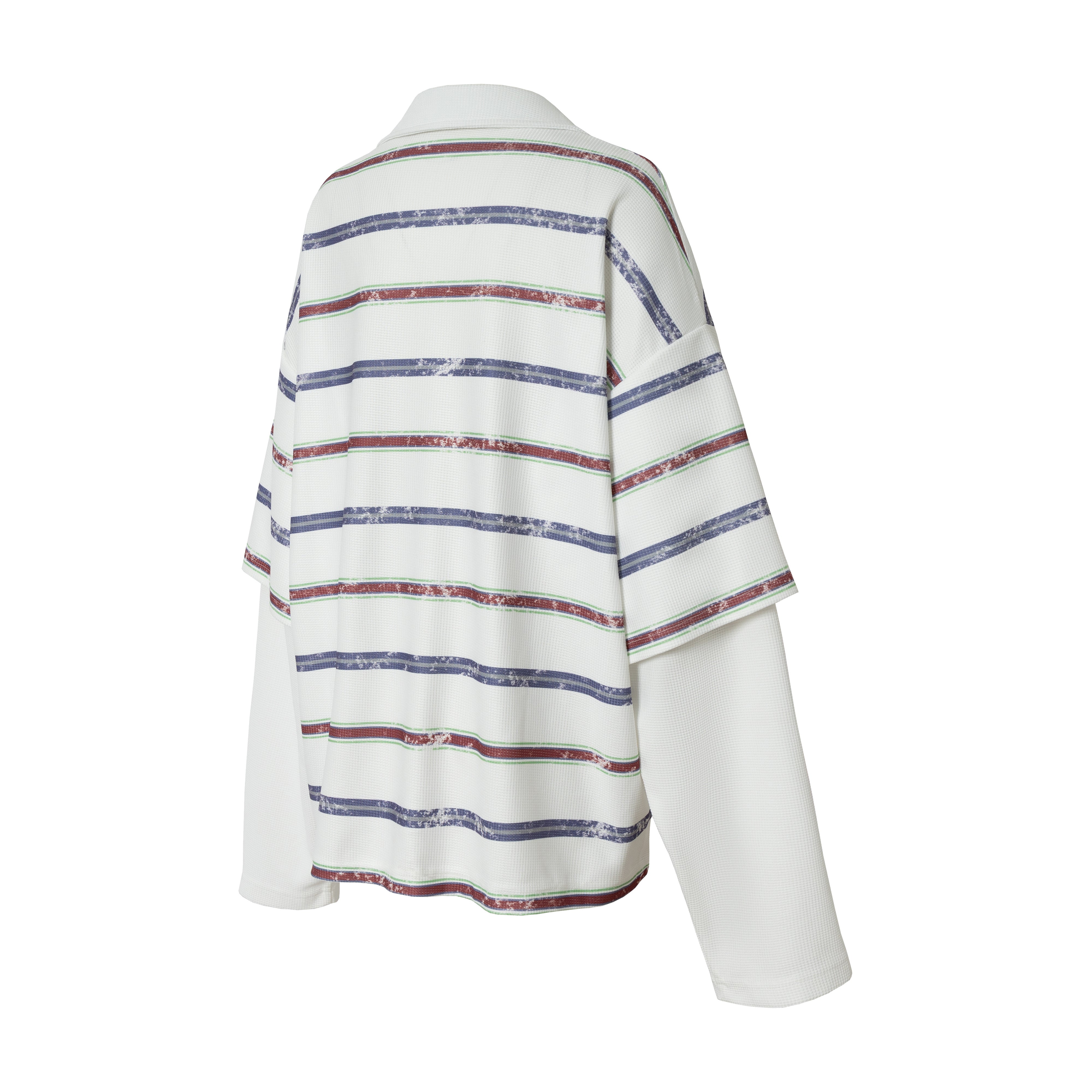 3-6-5.shop Abstract Stripe Long-Sleeve Polo Shirt