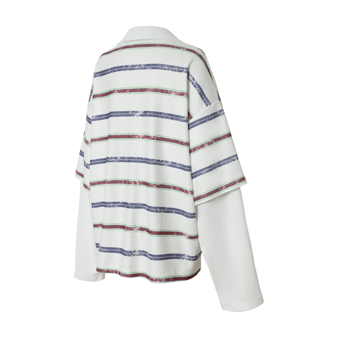 3-6-5.shop Abstract Stripe Long-Sleeve Polo Shirt