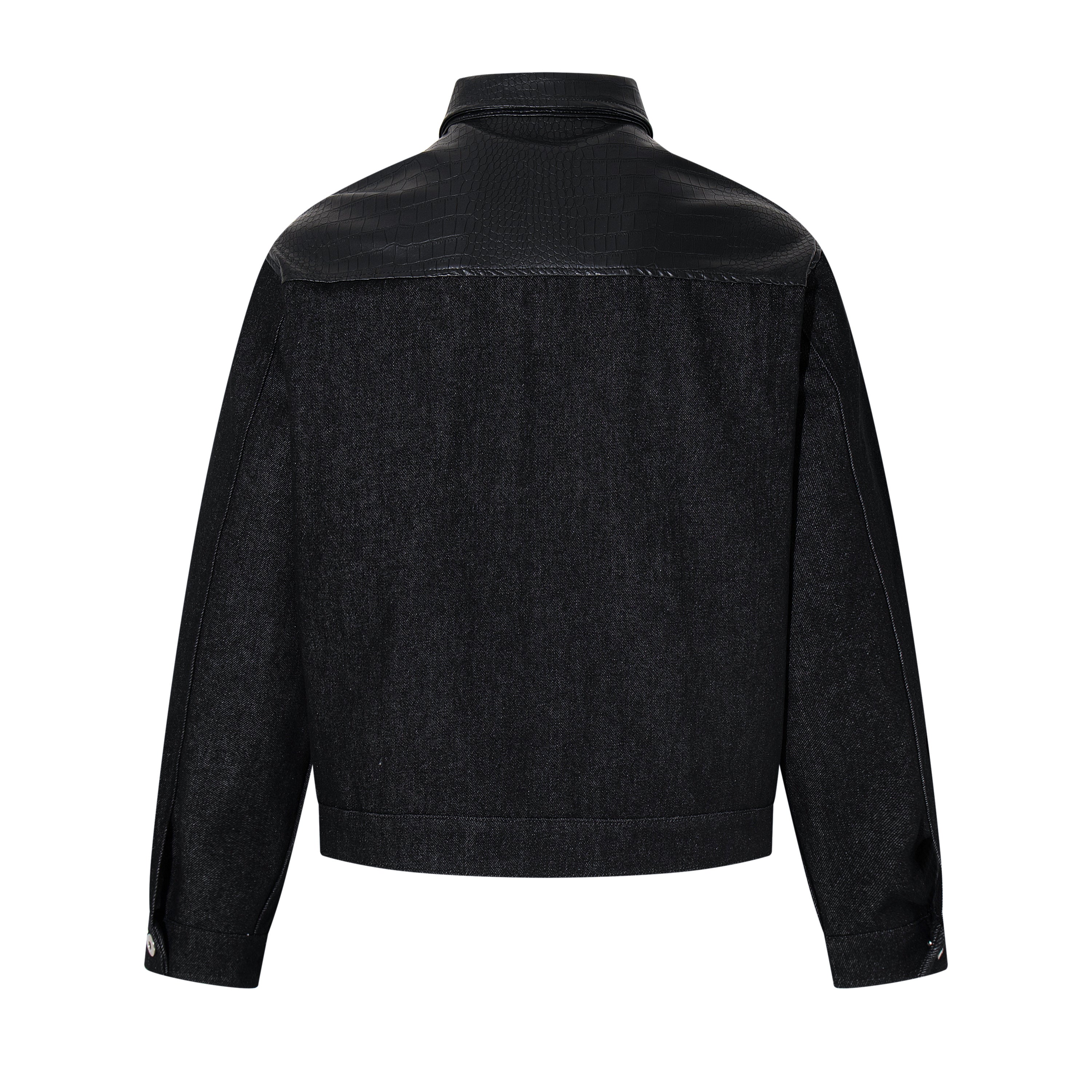 3-6-5.shop Denim Panel Jacket