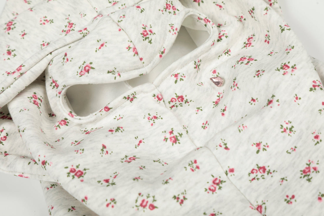 3-6-5.shop Floral Balaclava Zip Hoodie