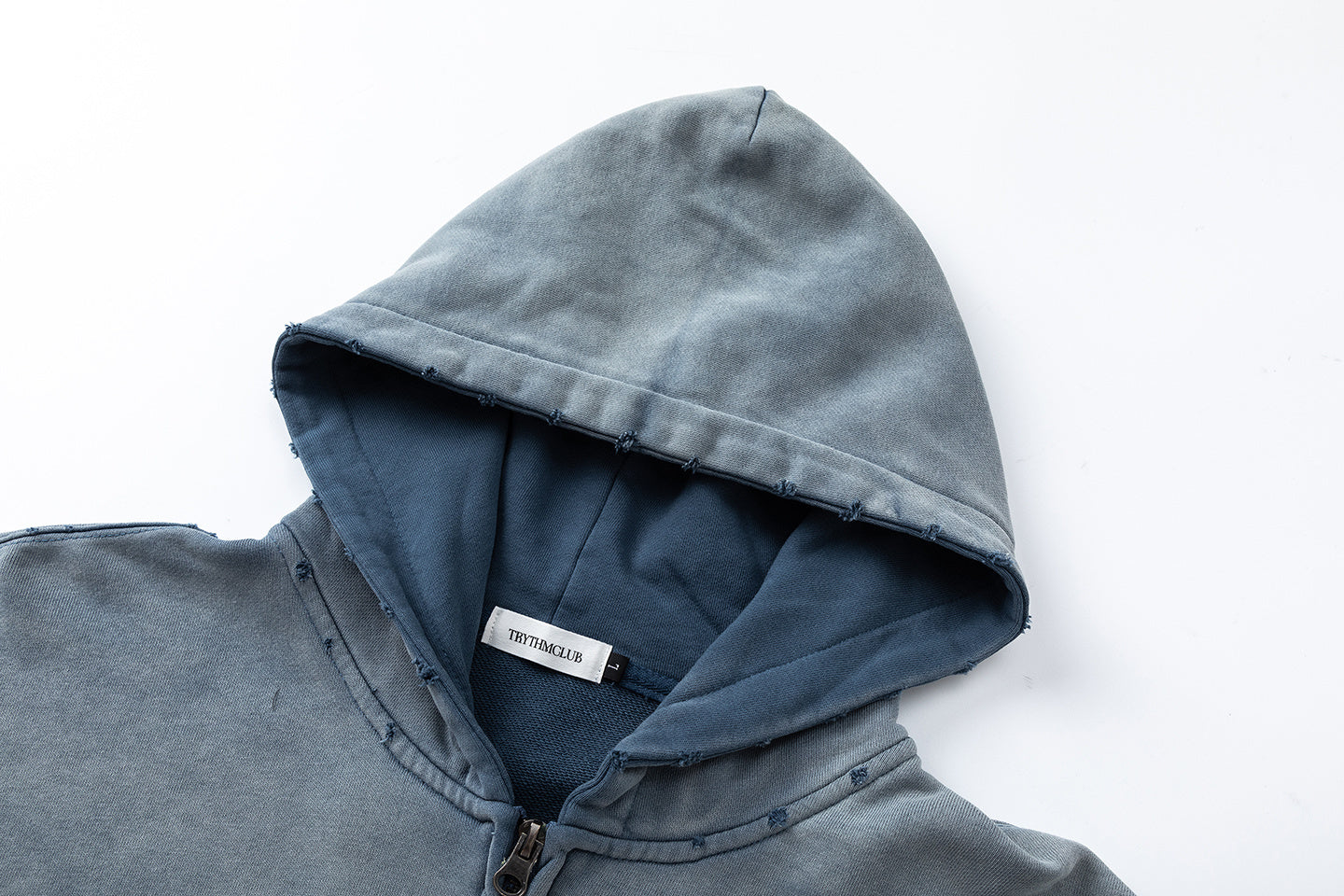 3-6-5.shop Vintage Patch Zip-Up Hoodie