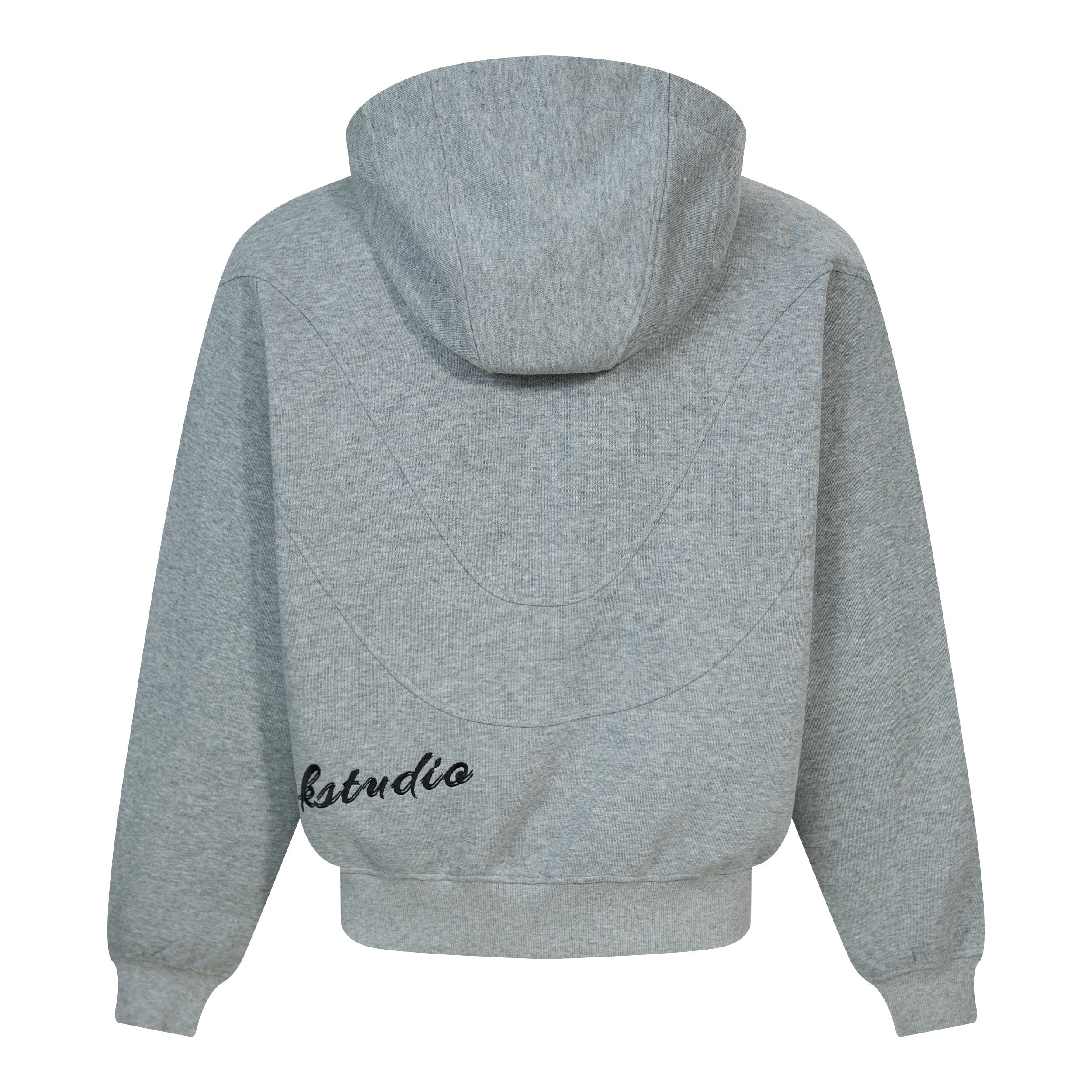 3-6-5.shop Curved Panel Full-Zip Hoodie
