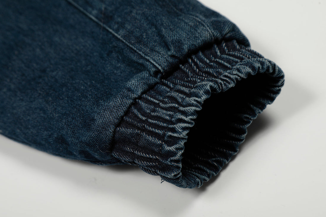 3-6-5.shop Detachable Fur-Collar Denim Jacket