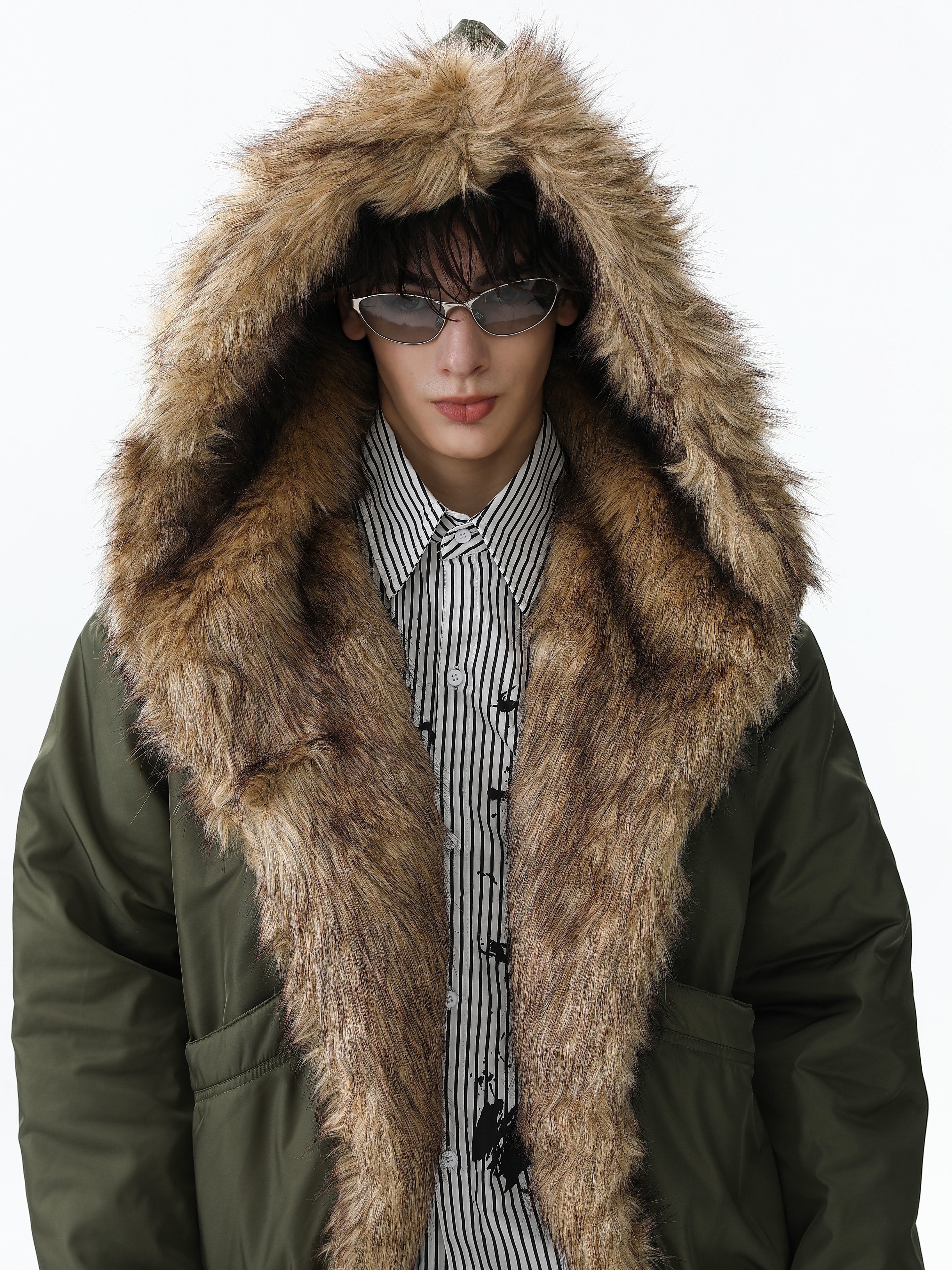 3-6-5.shop Faux Fur Trimmed Puffer Jacket