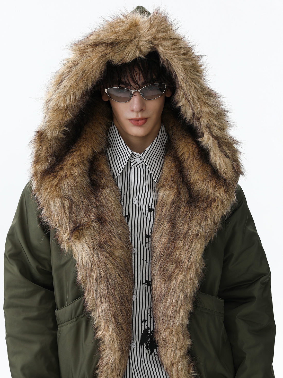 3-6-5.shop Faux Fur Trimmed Puffer Jacket