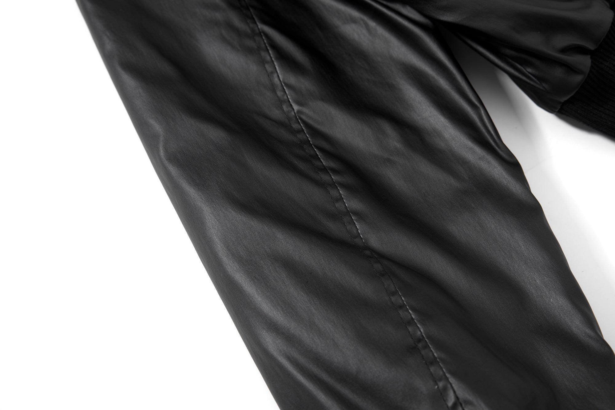 3-6-5.shop Dual-Zip PU Bomber Jacket