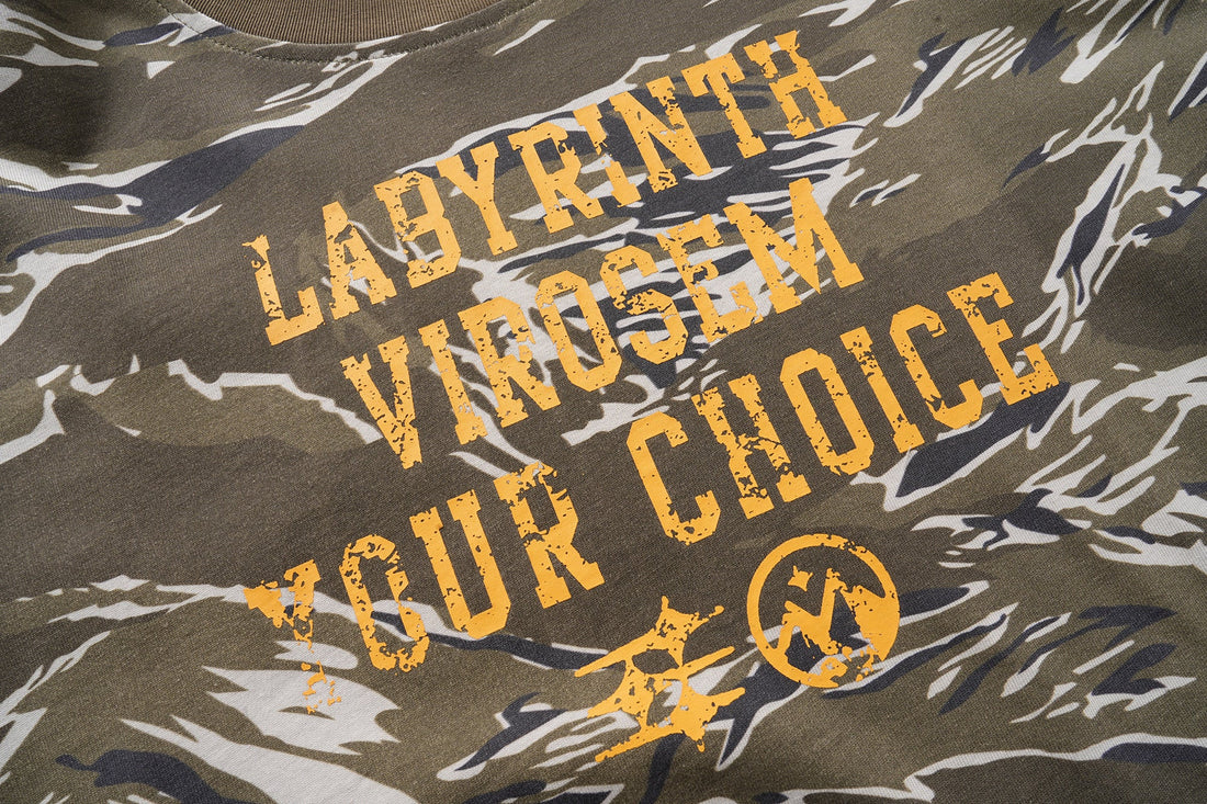 3-6-5.shop Camo Layered Long Sleeve Tee*