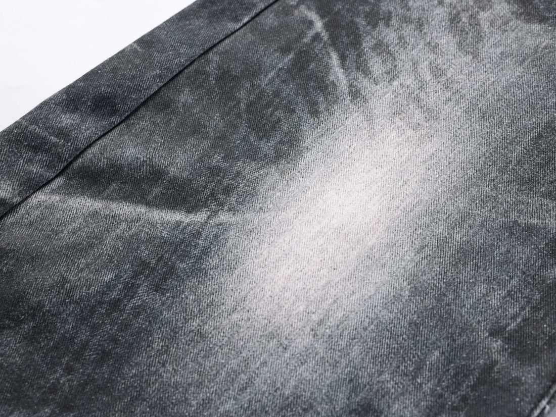 3-6-5.shop Washed Studded Wide-Leg Jeans