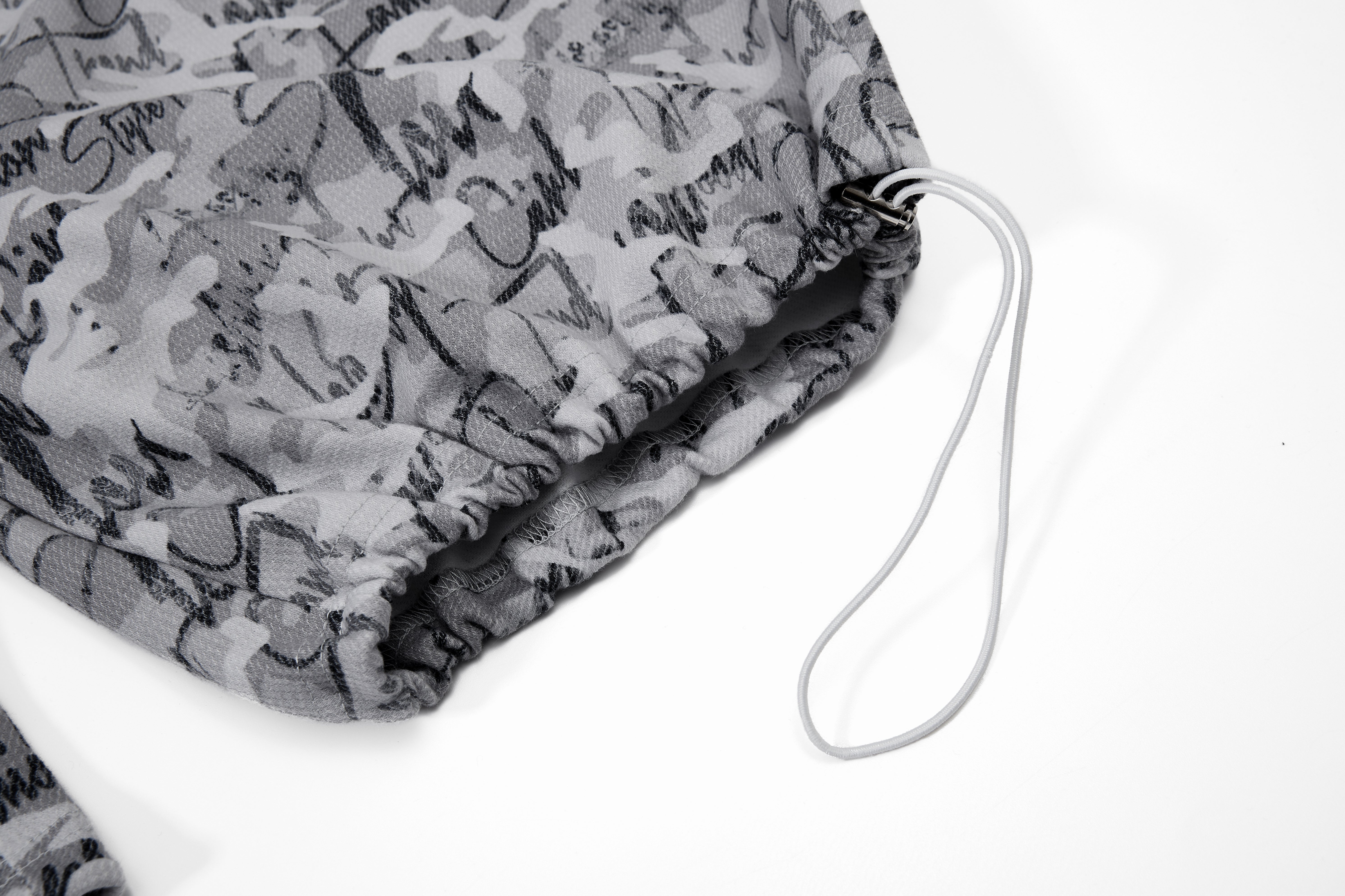 3-6-5.shop Camo Script Wide-Leg Pants