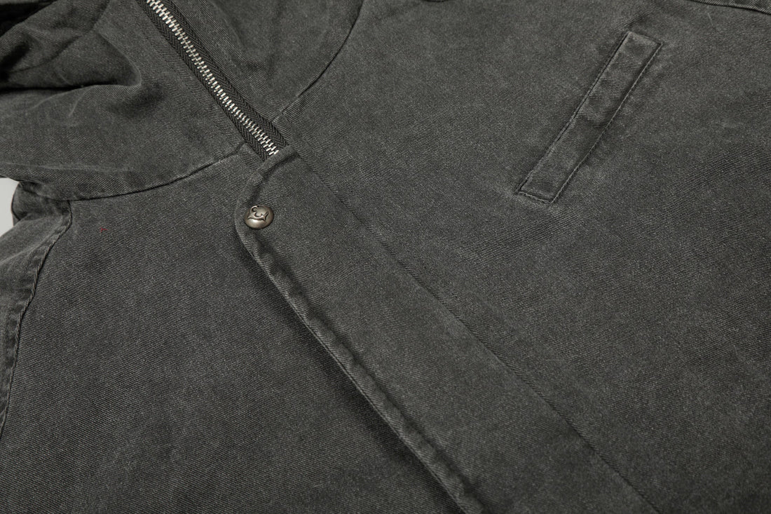 3-6-5.shop Washed Utility Hooded Jacket