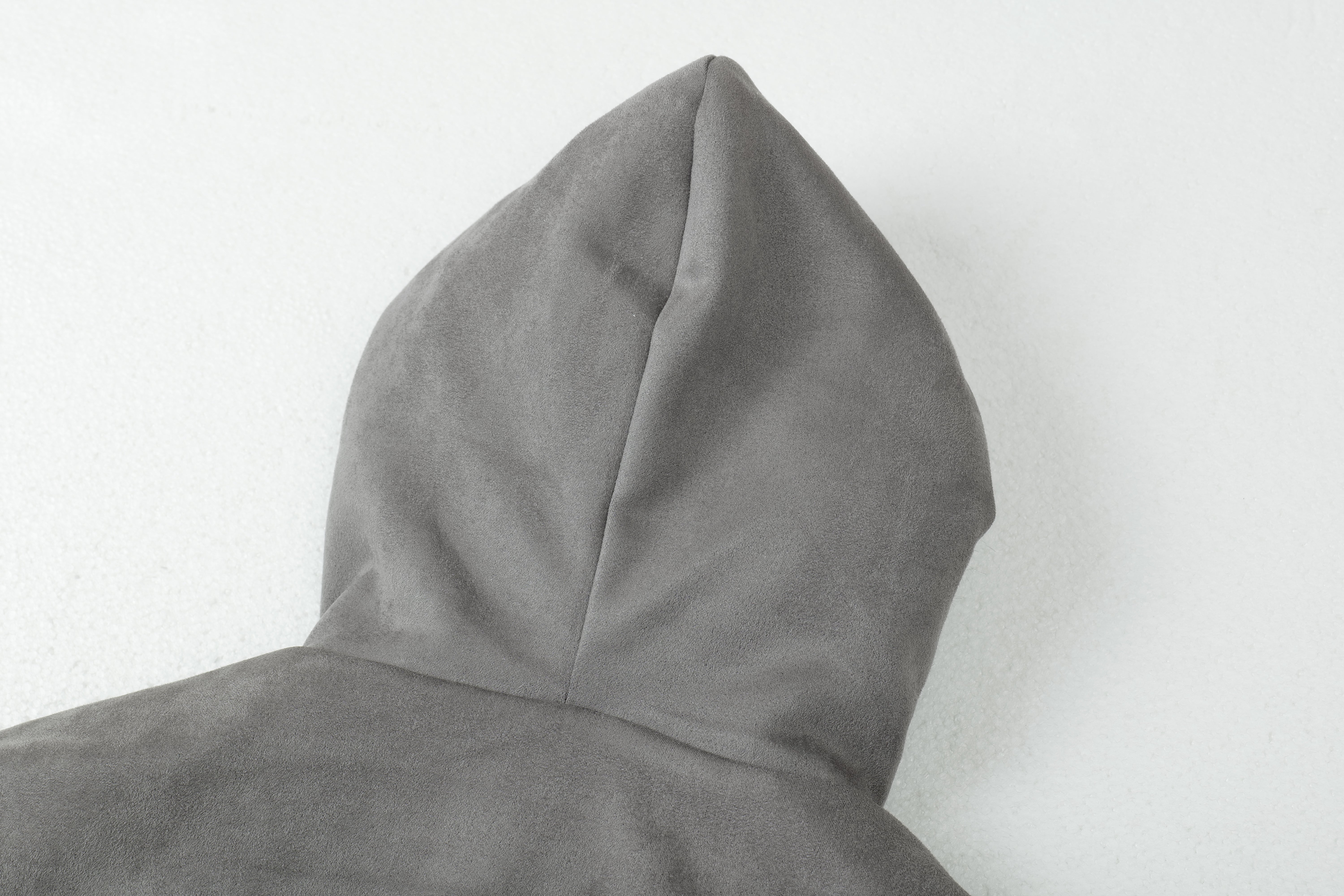 3-6-5.shop Faux-Fur Lined Suede Hoodie Jacket