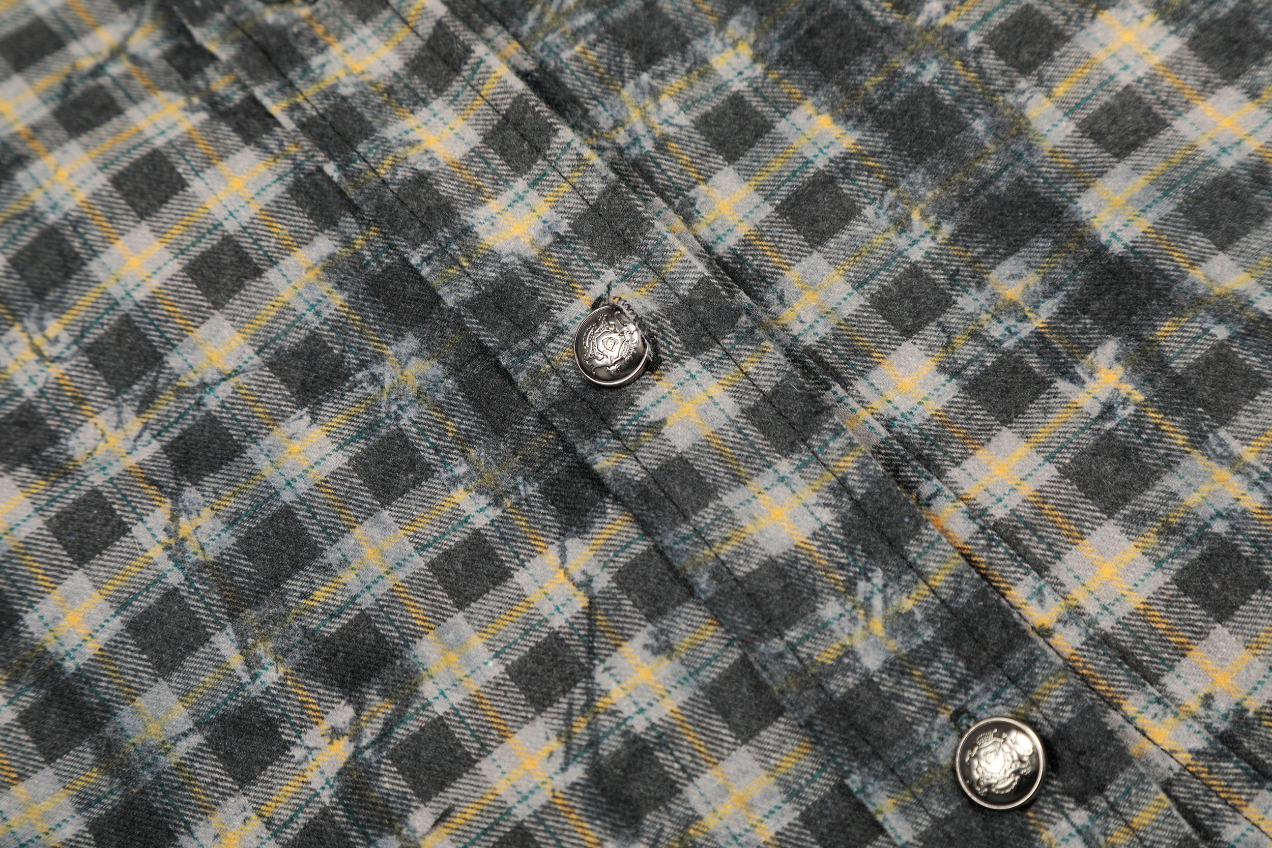 3-6-5.shop Vintage Plaid Button-Up Jacket