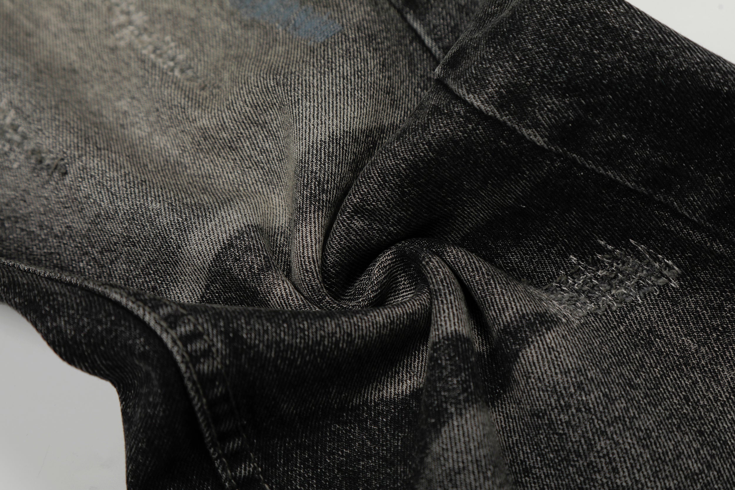 3-6-5.shop Washed Distressed Denim Pants