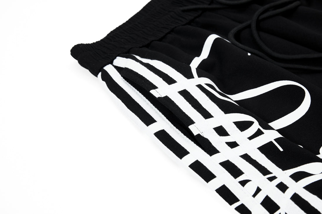 3-6-5.shop  Script Stripe Wide-Leg Sweatpants