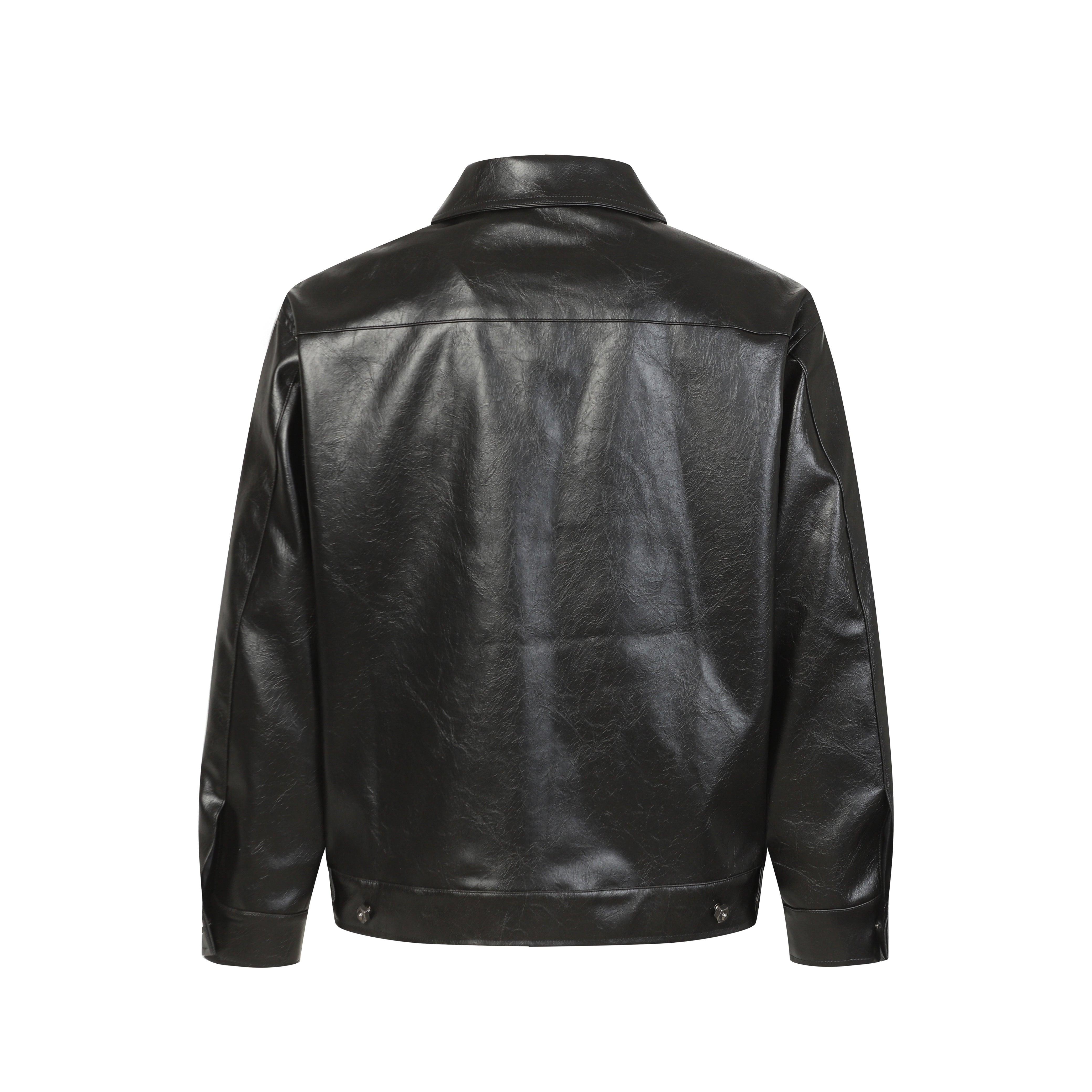 3-6-5.shop Web Embossed PU Jacket