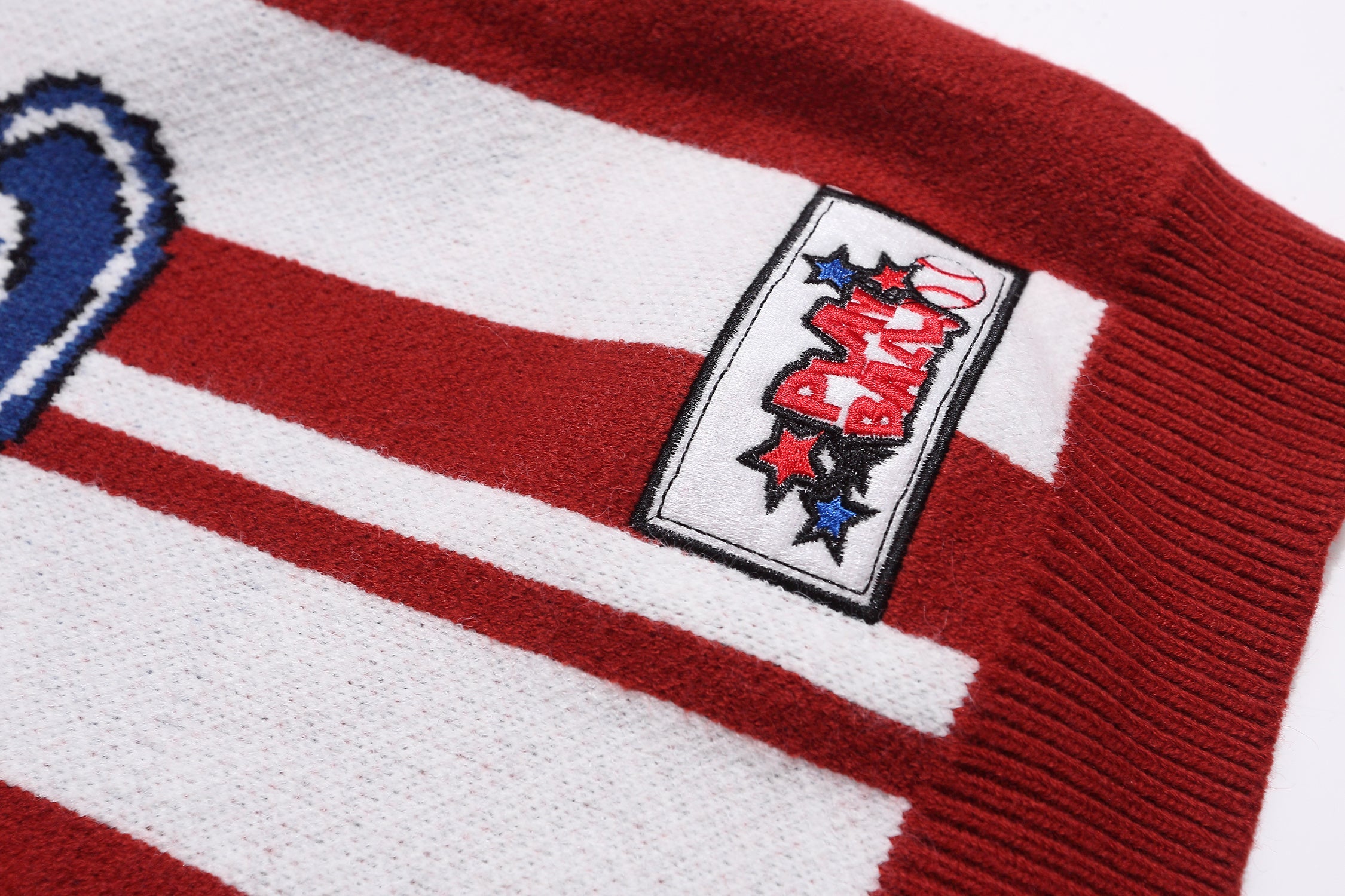 3-6-5.shop Retro Varsity Stripe Knit Sweater