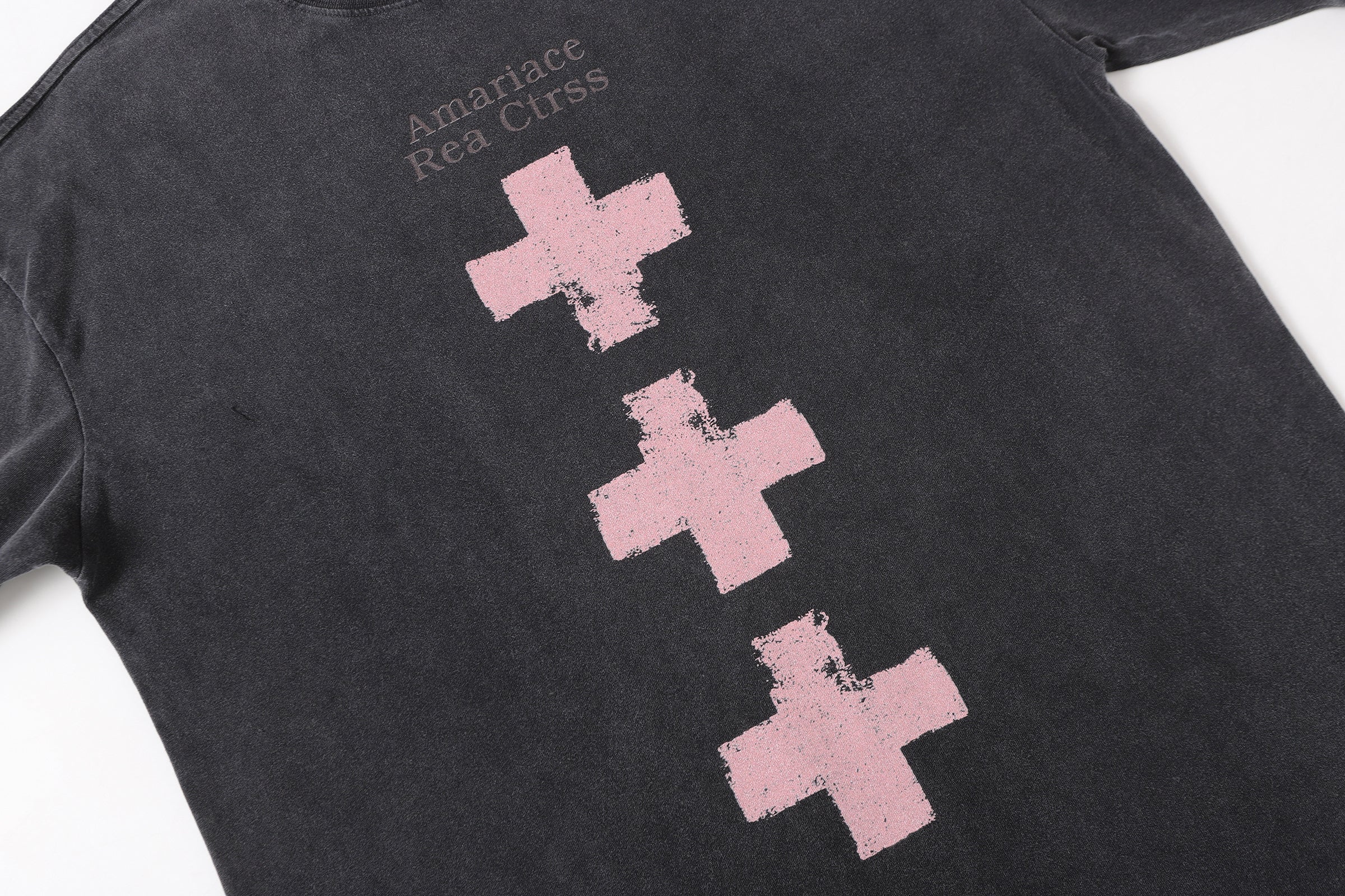 3-6-5.shop Cross Graphic Vintage Long Sleeve Tee
