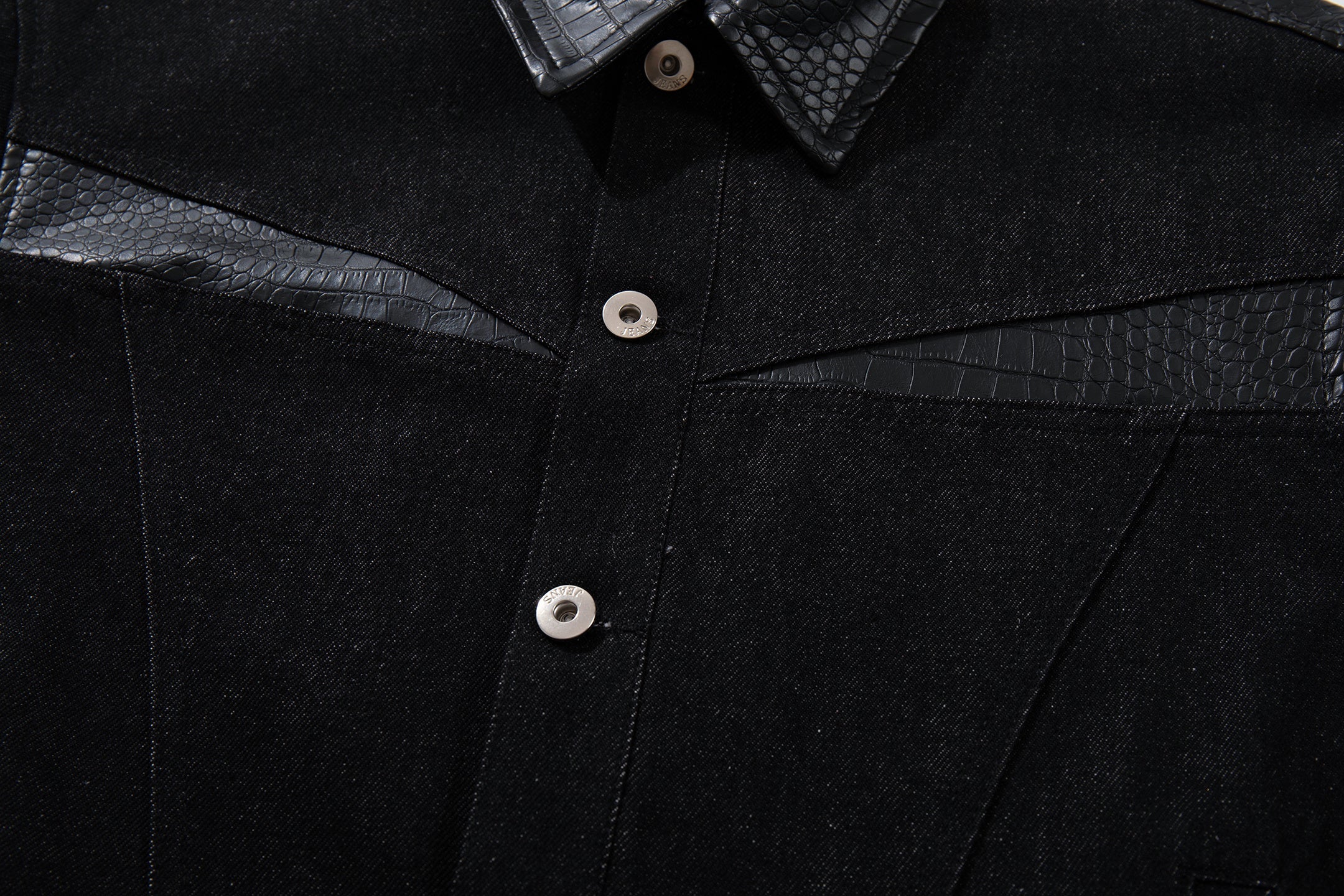 3-6-5.shop Denim Panel Jacket
