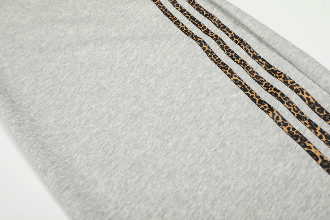 3-6-5.shop Leopard Stripe Loose Sweatpants