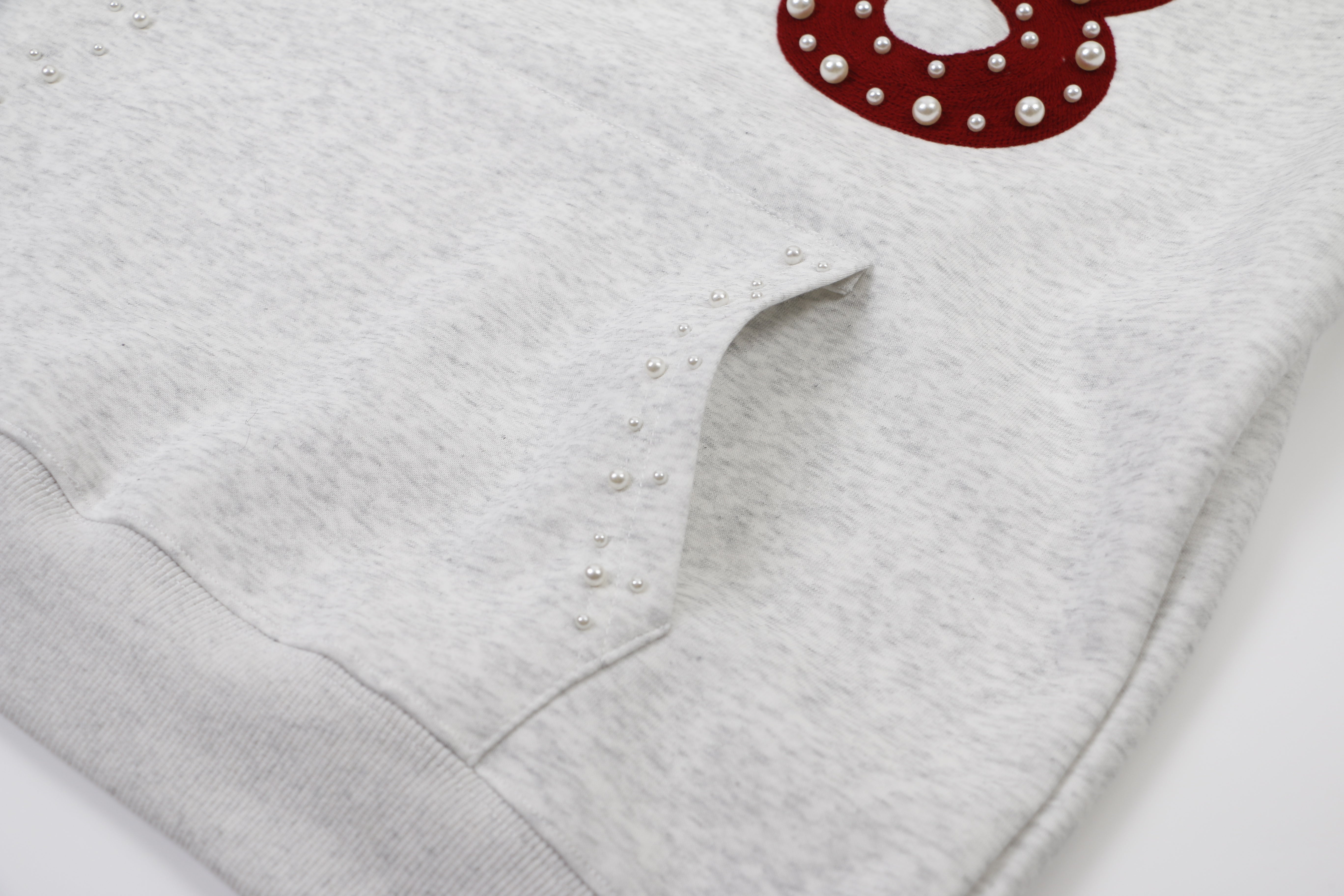 3-6-5.shop Star & Number Appliqué Hoodie