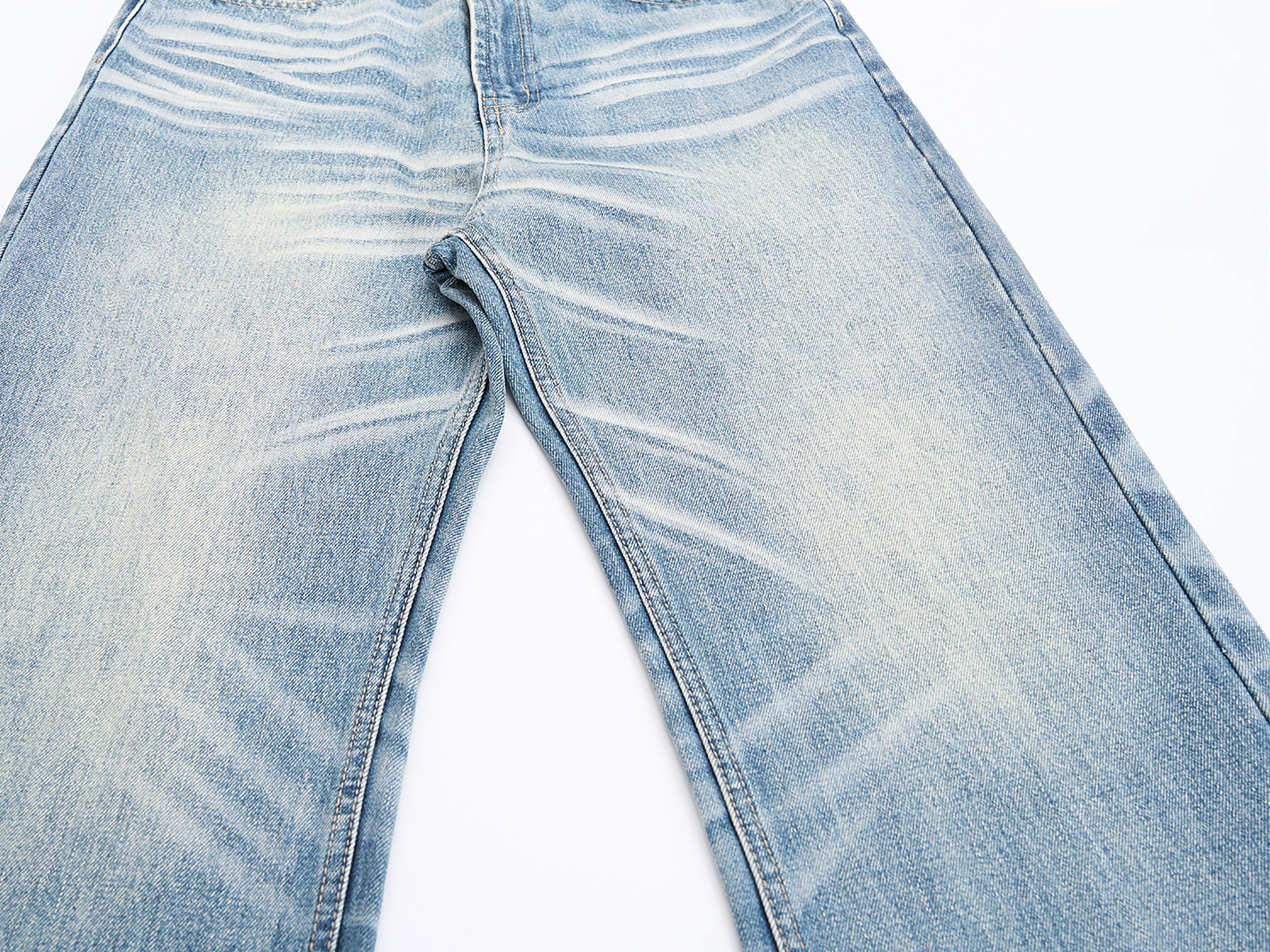 3-6-5.shop Washed Wide-Leg Denim Jeans