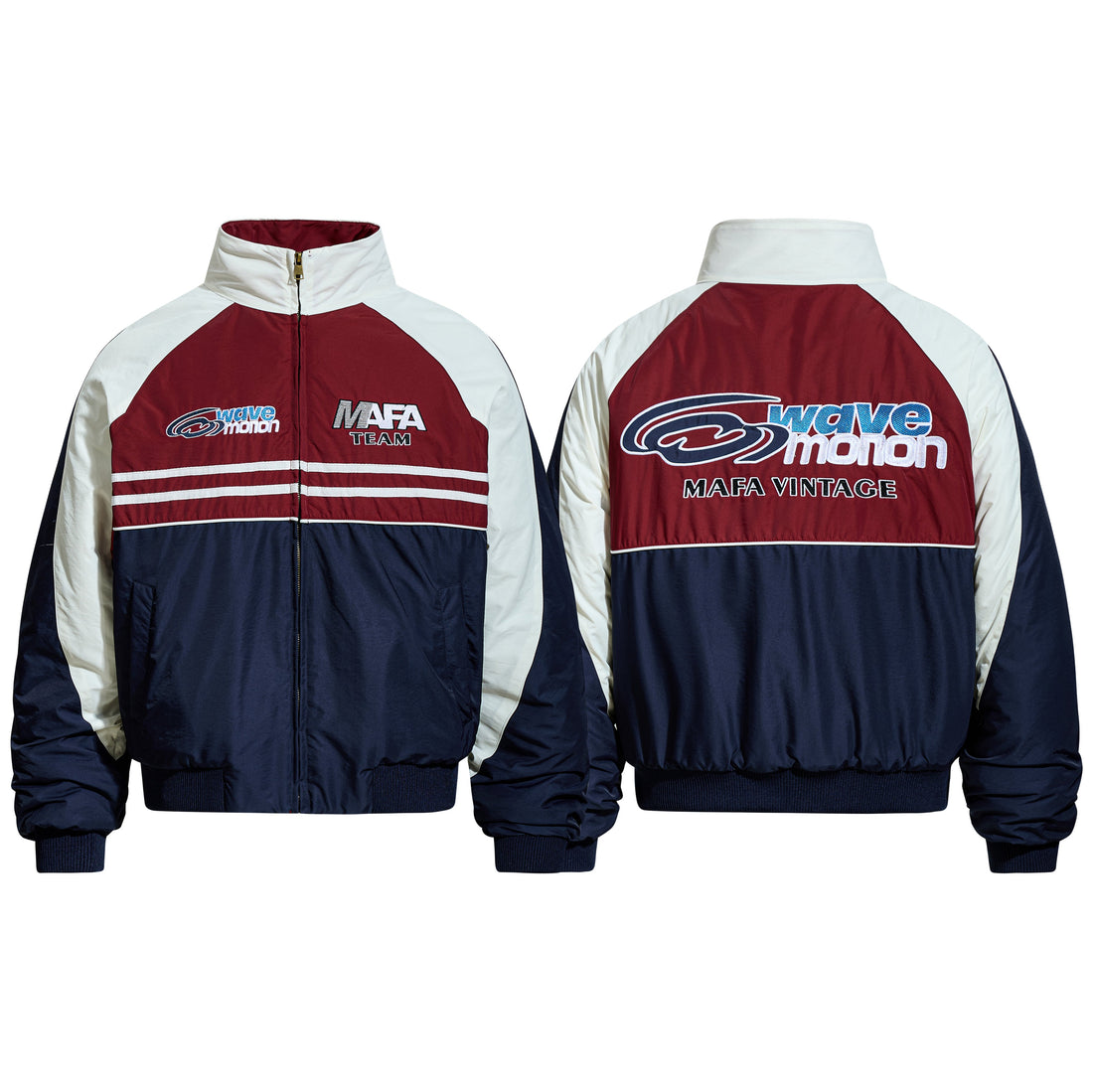 3-6-5.shop Retro Racing Colorblock Jacket