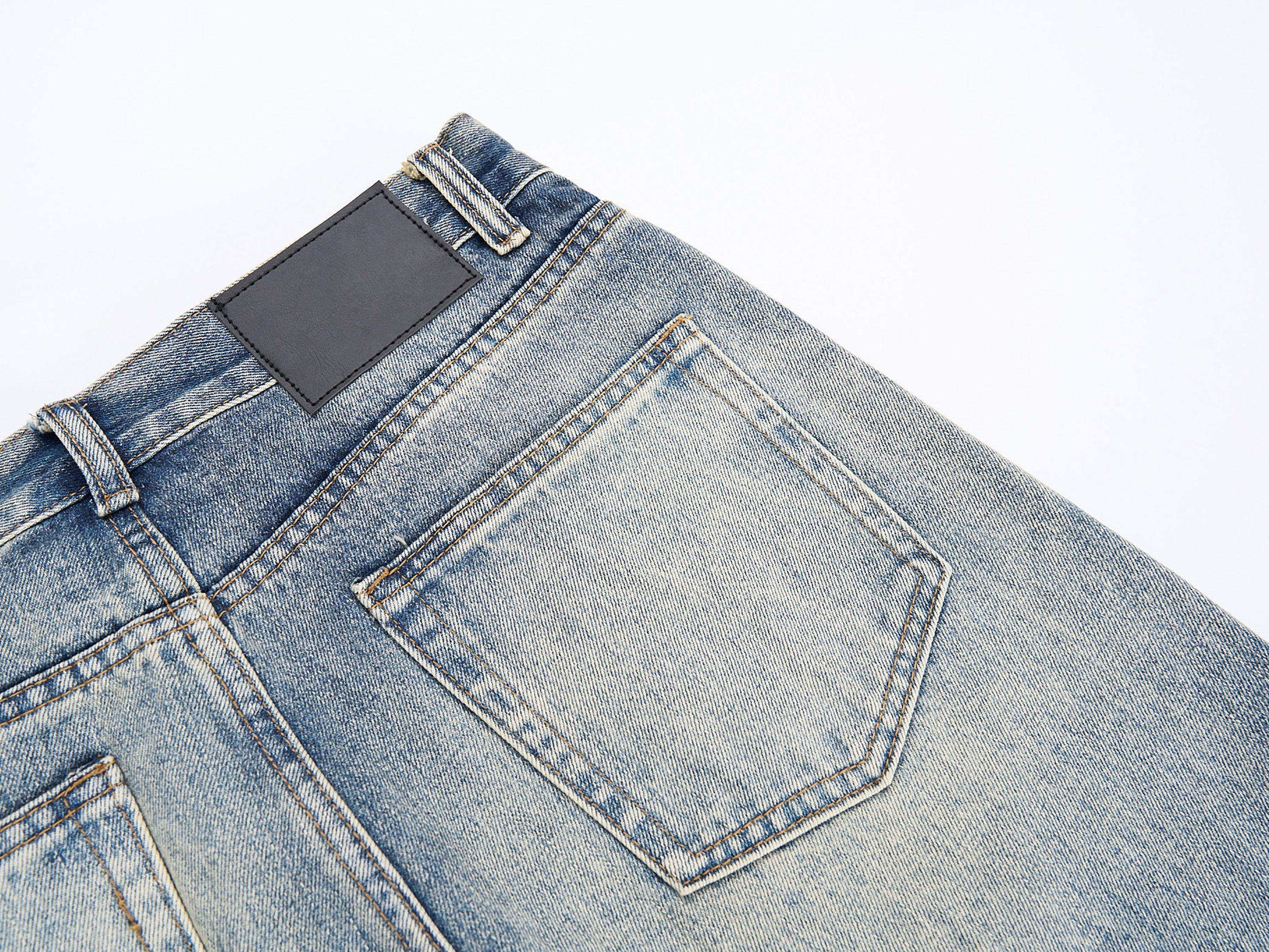 3-6-5.shop Vintage Washed Wide-Leg Jeans