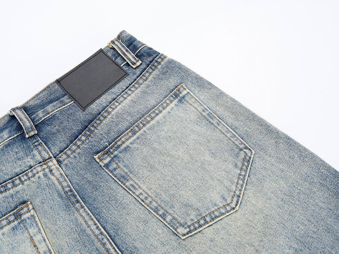 3-6-5.shop Vintage Washed Wide-Leg Jeans
