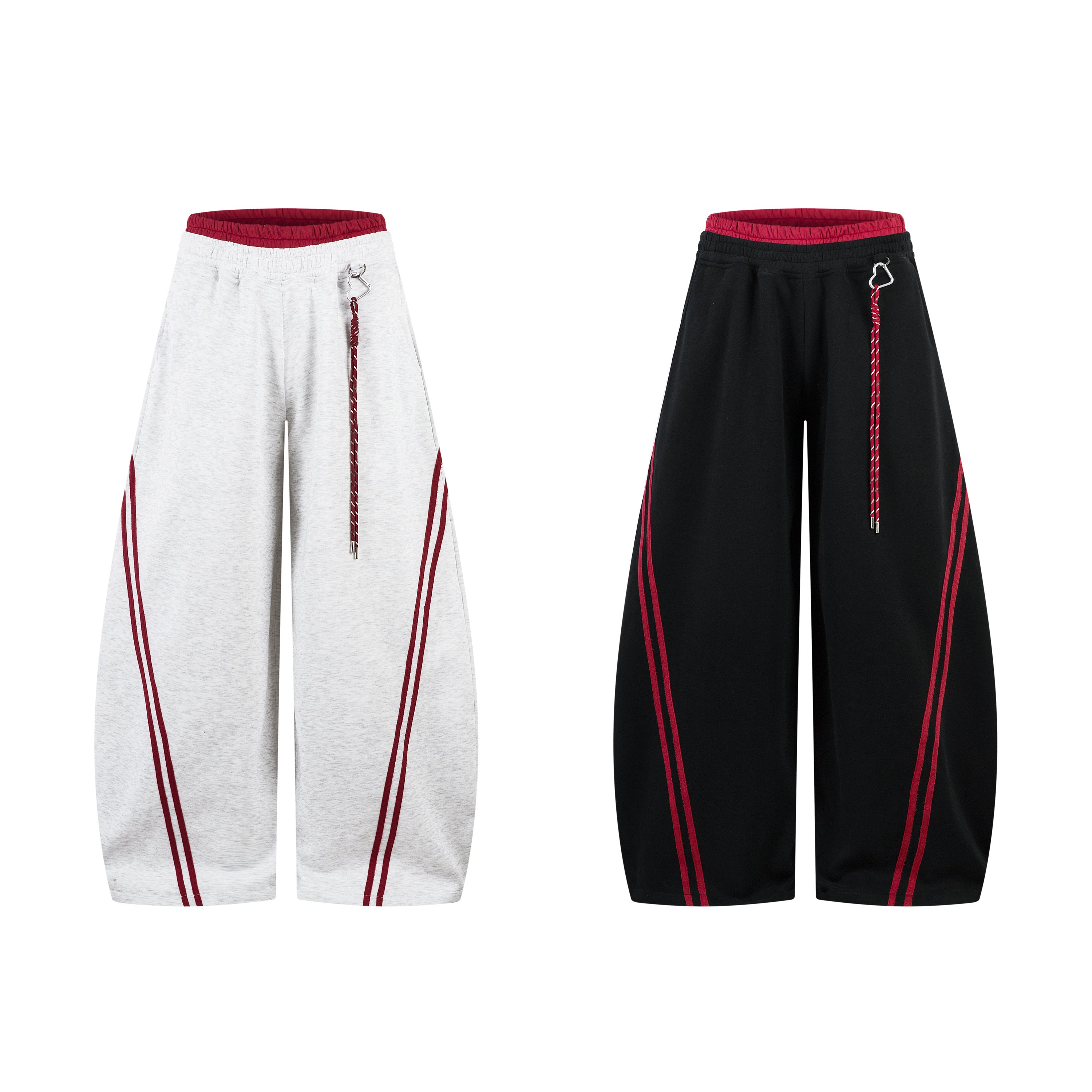 3-6-5.shop Double Stripe Barrel Sweatpants