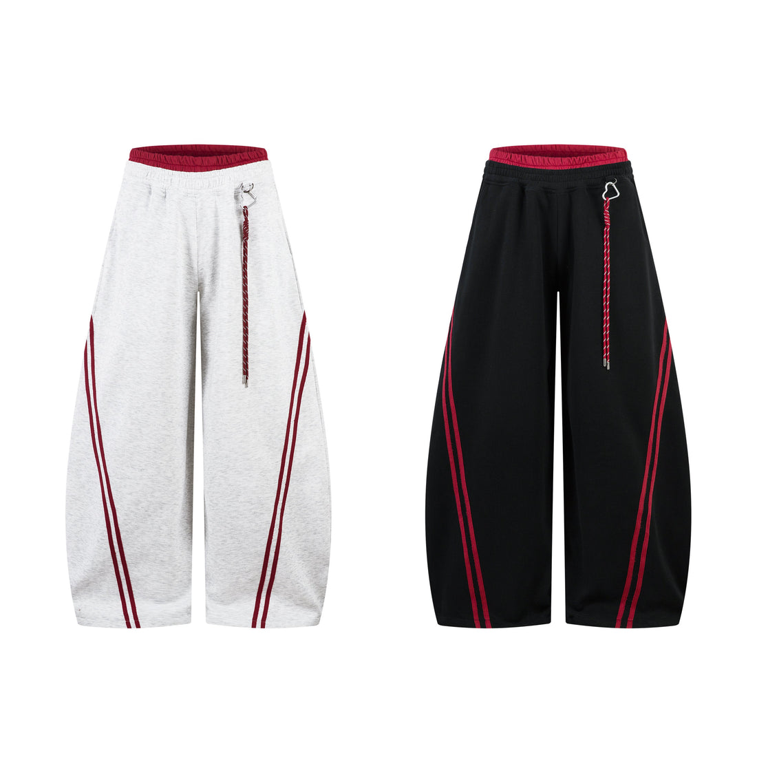 3-6-5.shop Double Stripe Barrel Sweatpants