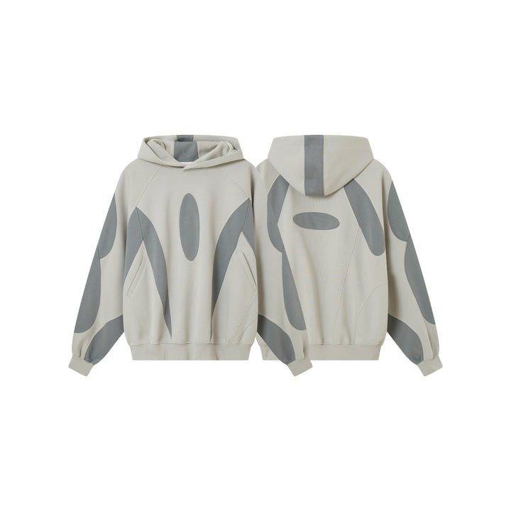 3-6-5.shop Multi-Panel Contrast Hooded Sweatshirt