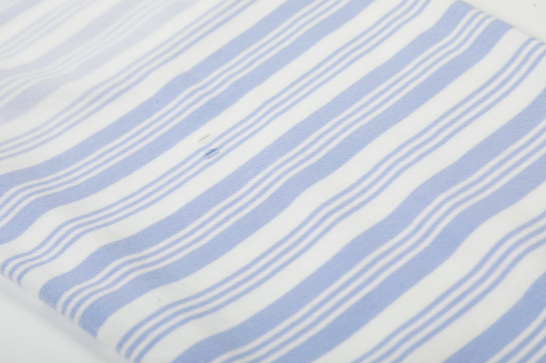 3-6-5.shop Striped Long Sleeve Polo Shirt