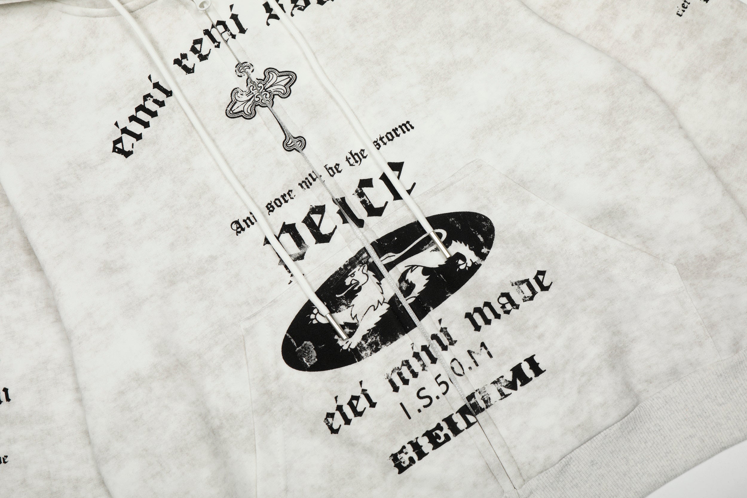 3-6-5.shop Vintage Graphic Zip-Up Hoodie