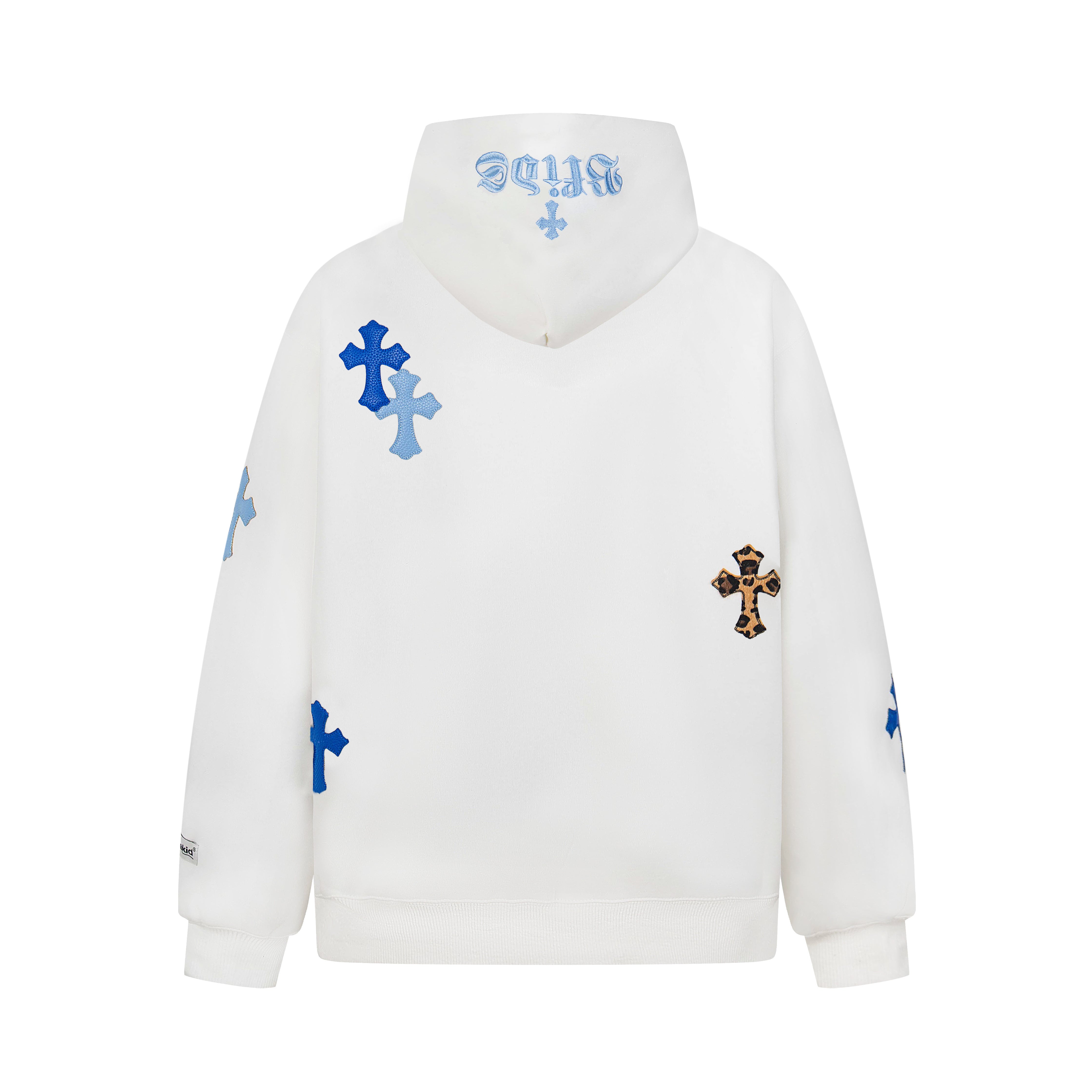 3-6-5.shop Cross Patch Full-Zip Hoodie
