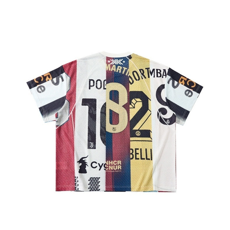 3-6-5.shop Vintage Football Patchwork Jersey