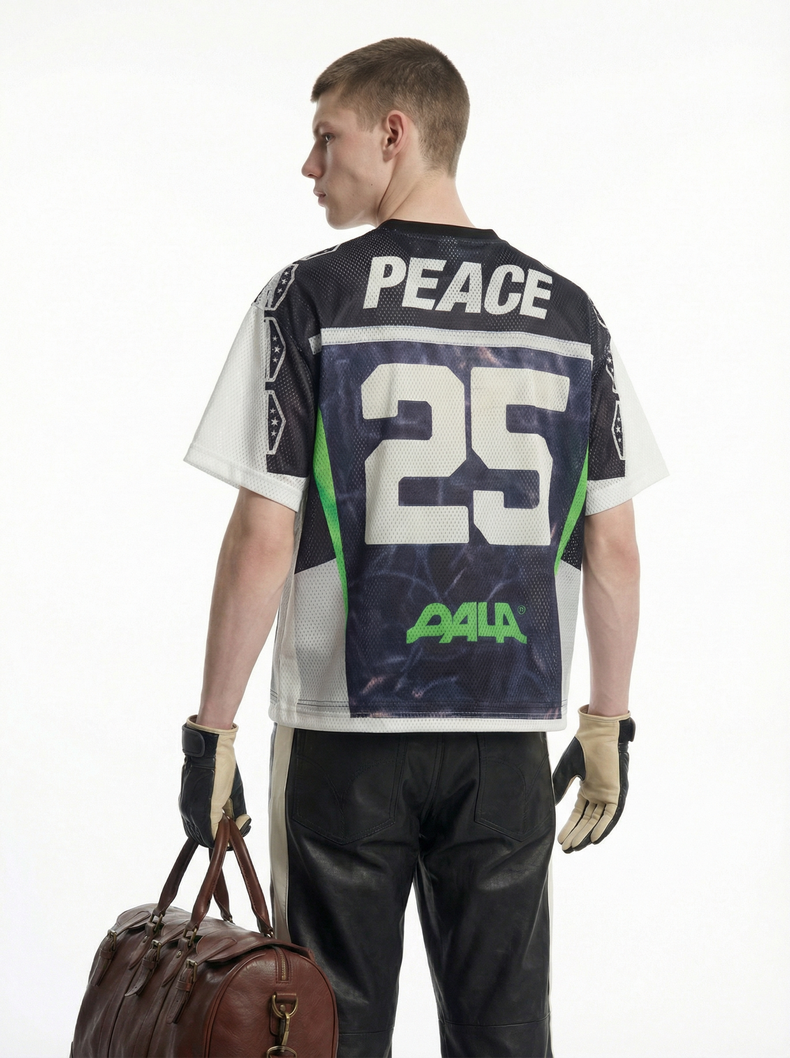 3-6-5.shop Tiger Peace Mesh Jersey
