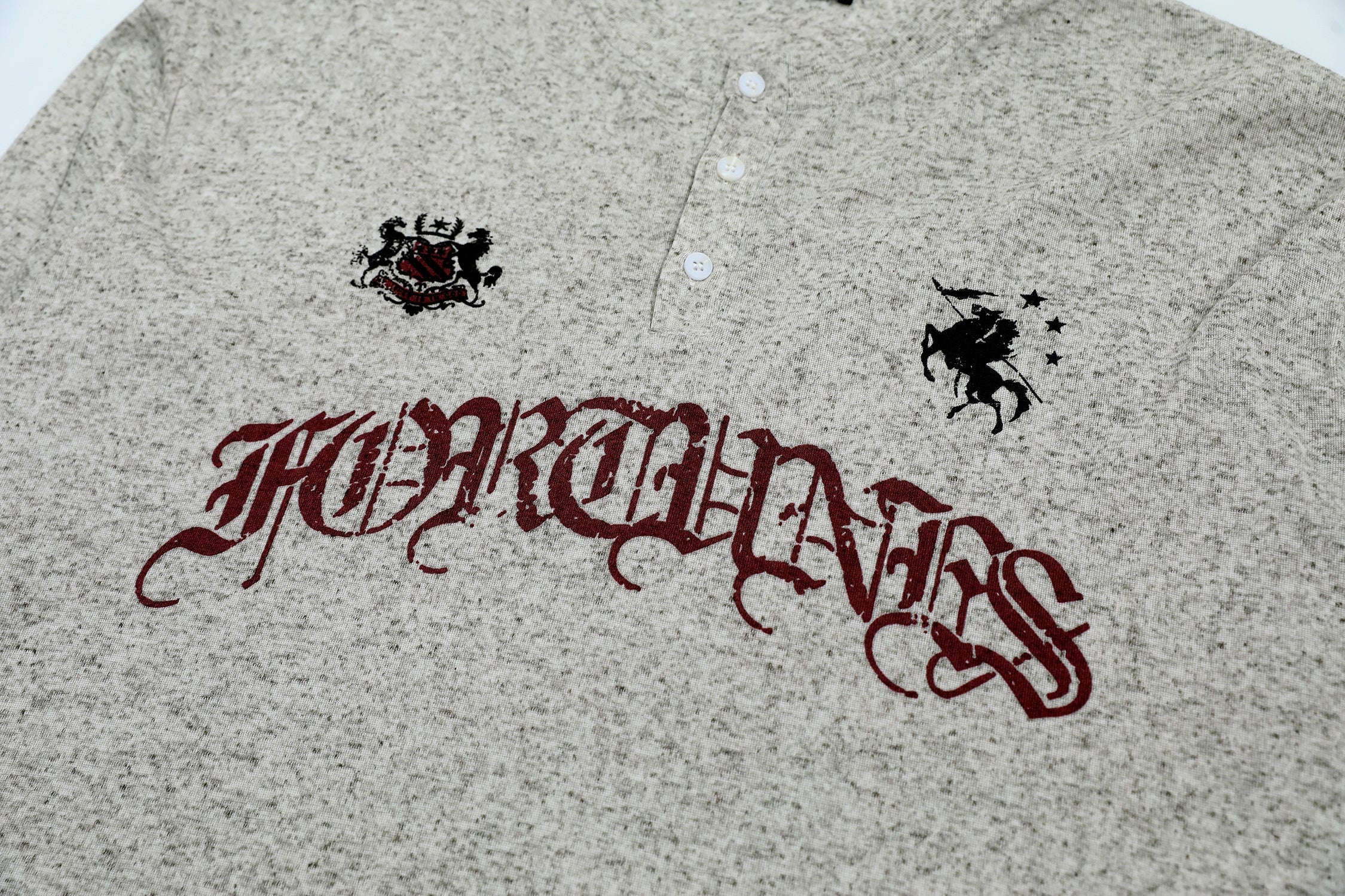 3-6-5.shop Heraldic Henley Long Sleeve