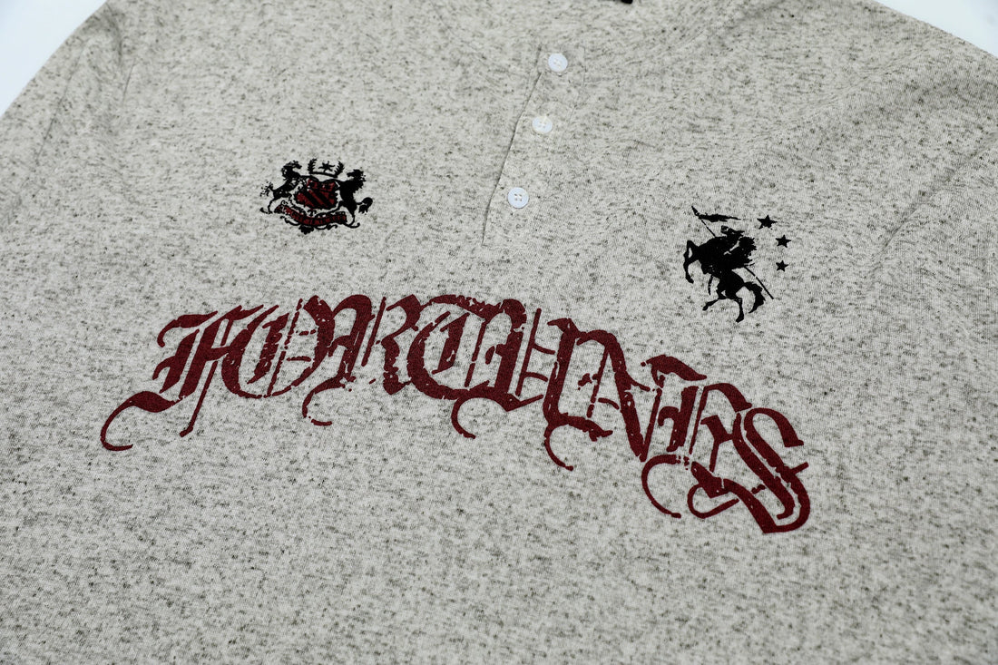 3-6-5.shop Heraldic Henley Long Sleeve