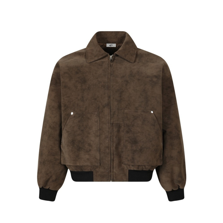 3-6-5.shop Vintage Suede Texture Jacket
