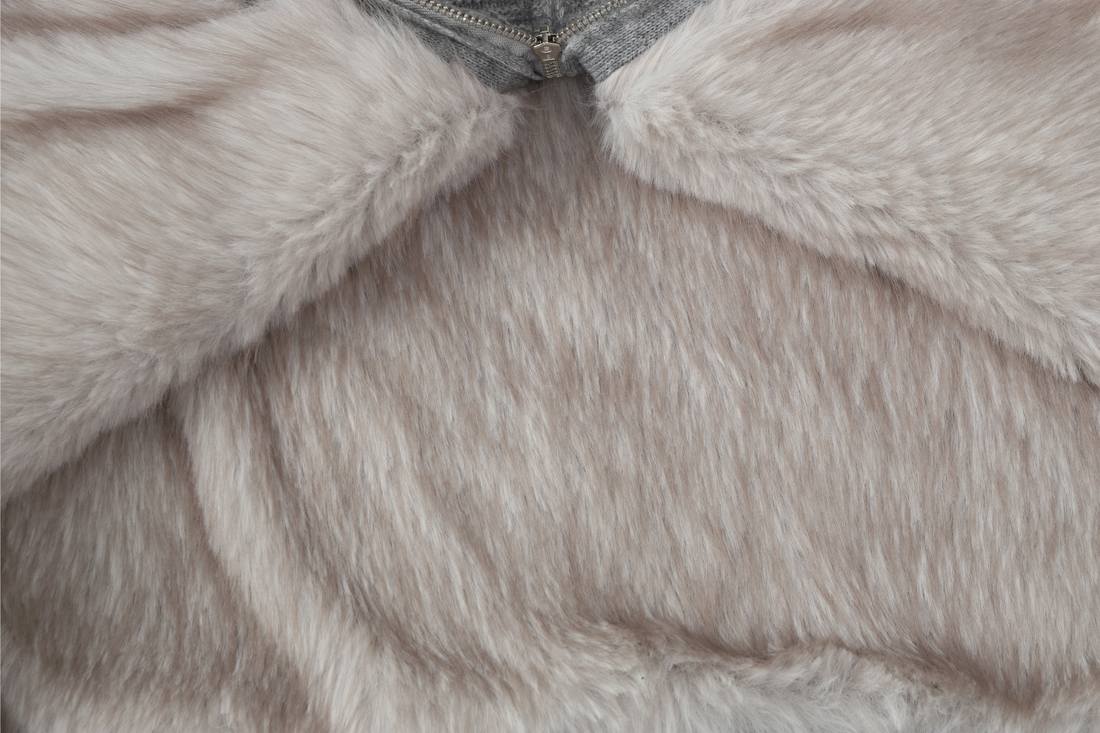 3-6-5.shop Fleece-Lined Cable Knit Jacket