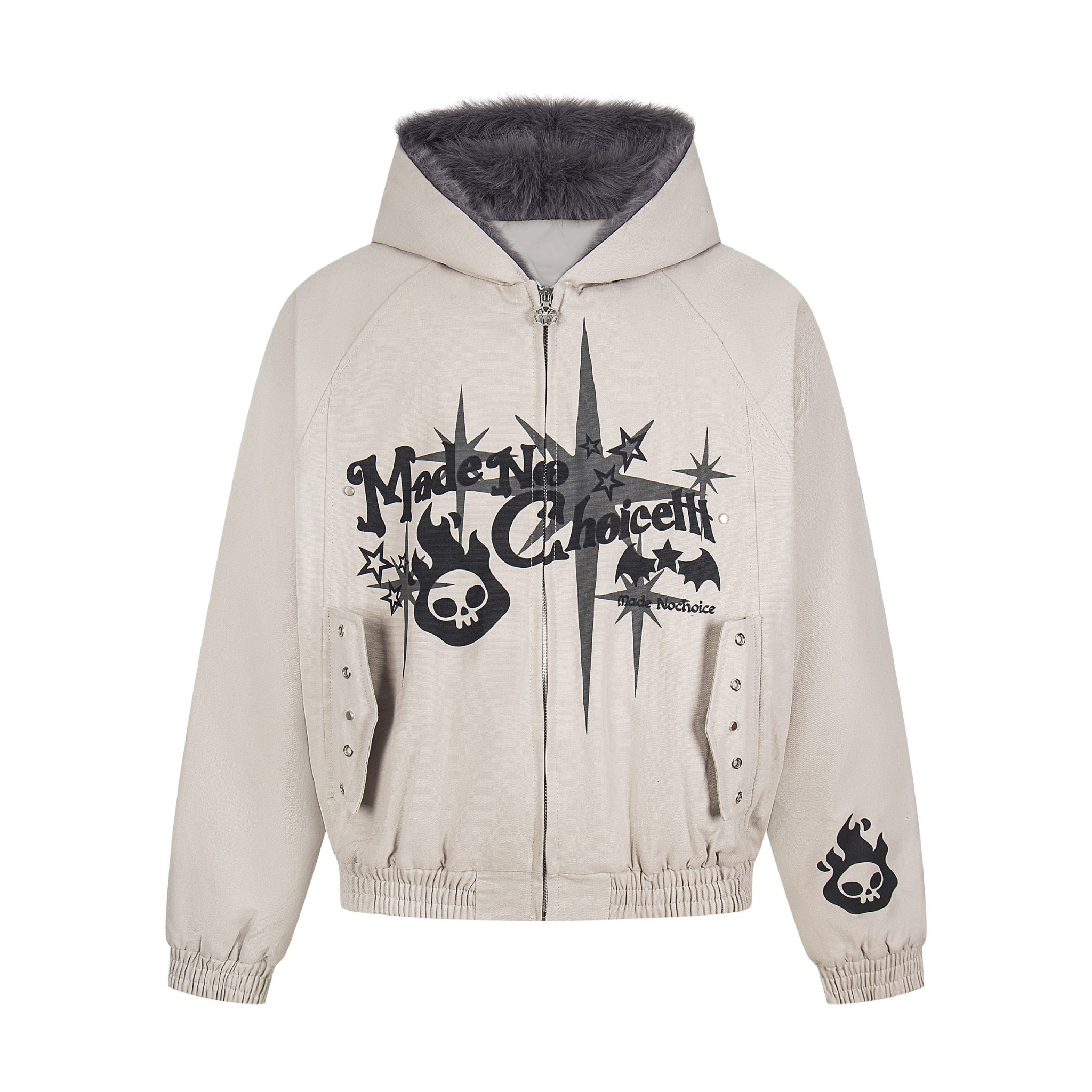 3-6-5.shop Faux Fur Collar Quilted Jacket