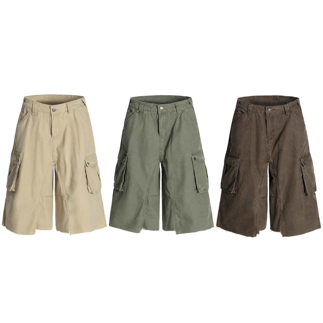 3-6-5.shop Wide-Leg Cargo Shorts